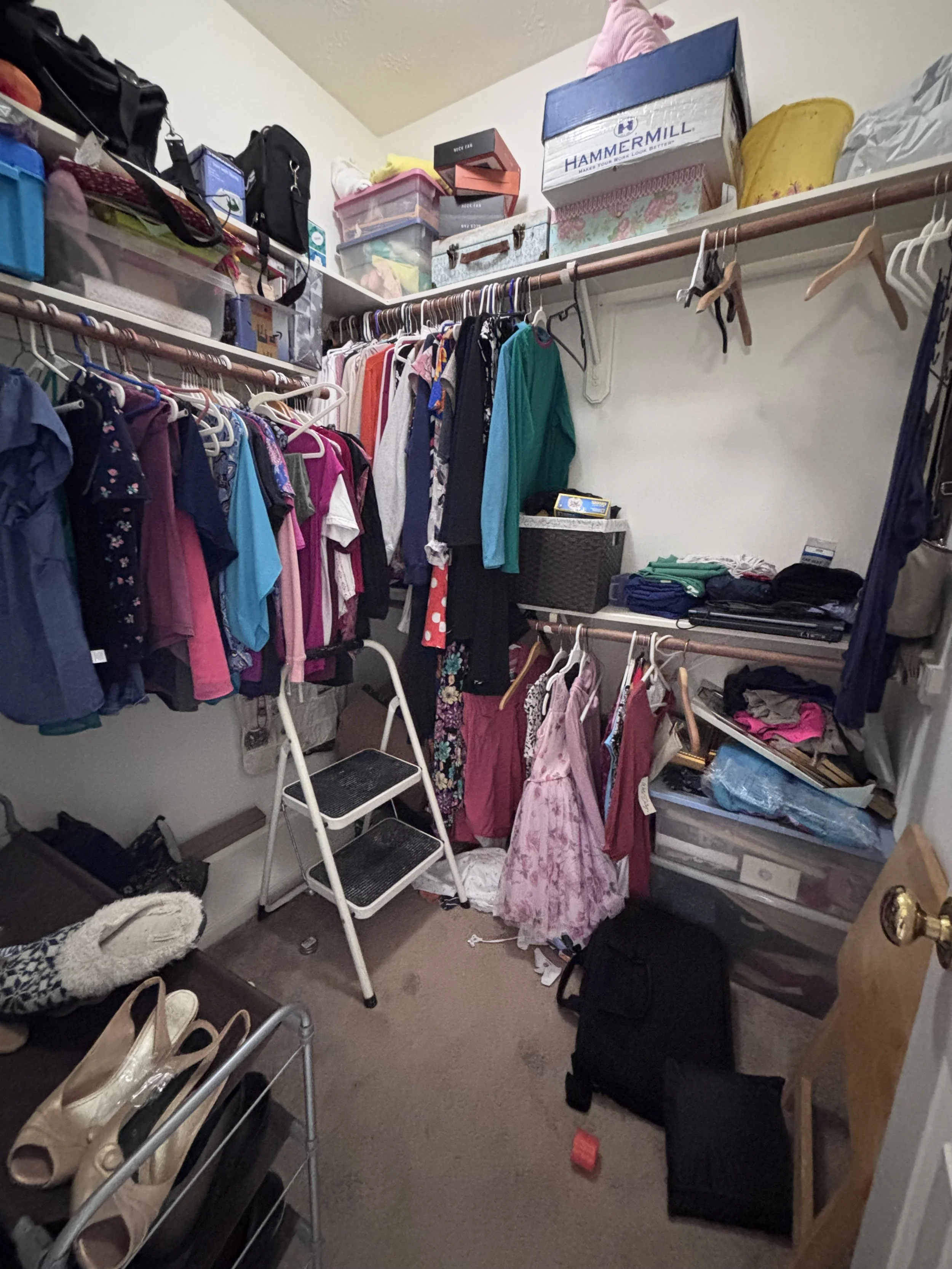 Bedroom closets can really set the tone for your day. Organized closets add time back into your day instead of rummaging for a lost shoe or pants. Organized closets also allow you to wear more of your wardrobe then when clothing is stuffed in a corne