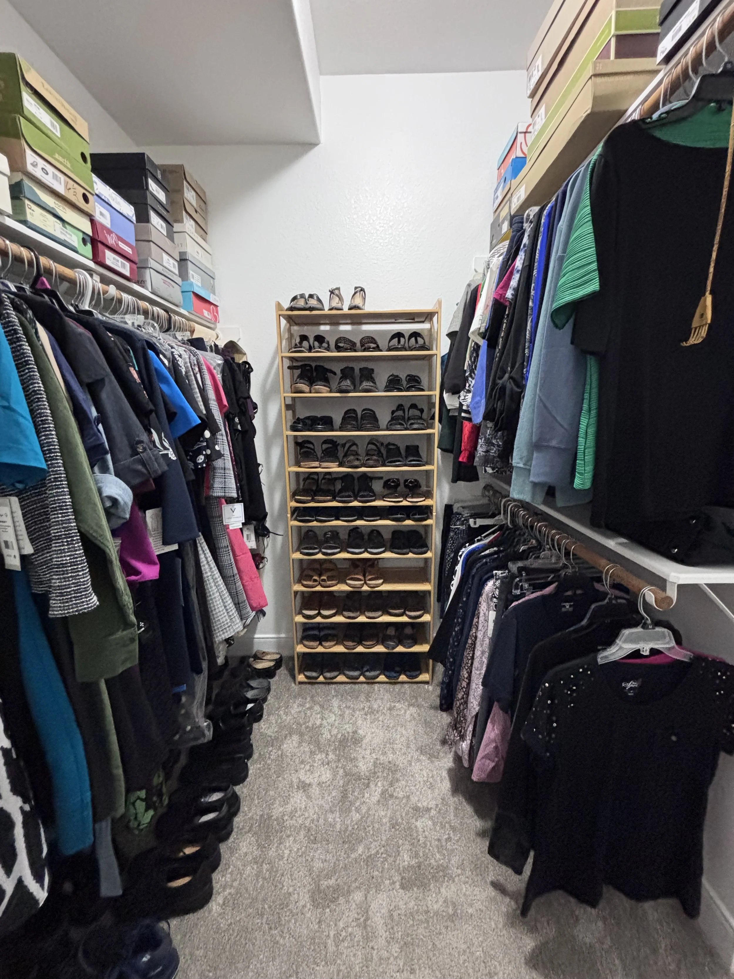 Imagine walking into your closet and not struggling to find something amazing to wear or wearing something different because everything is accessible and can easily be seen. Organized closets add time back into your day instead of rummaging for a los