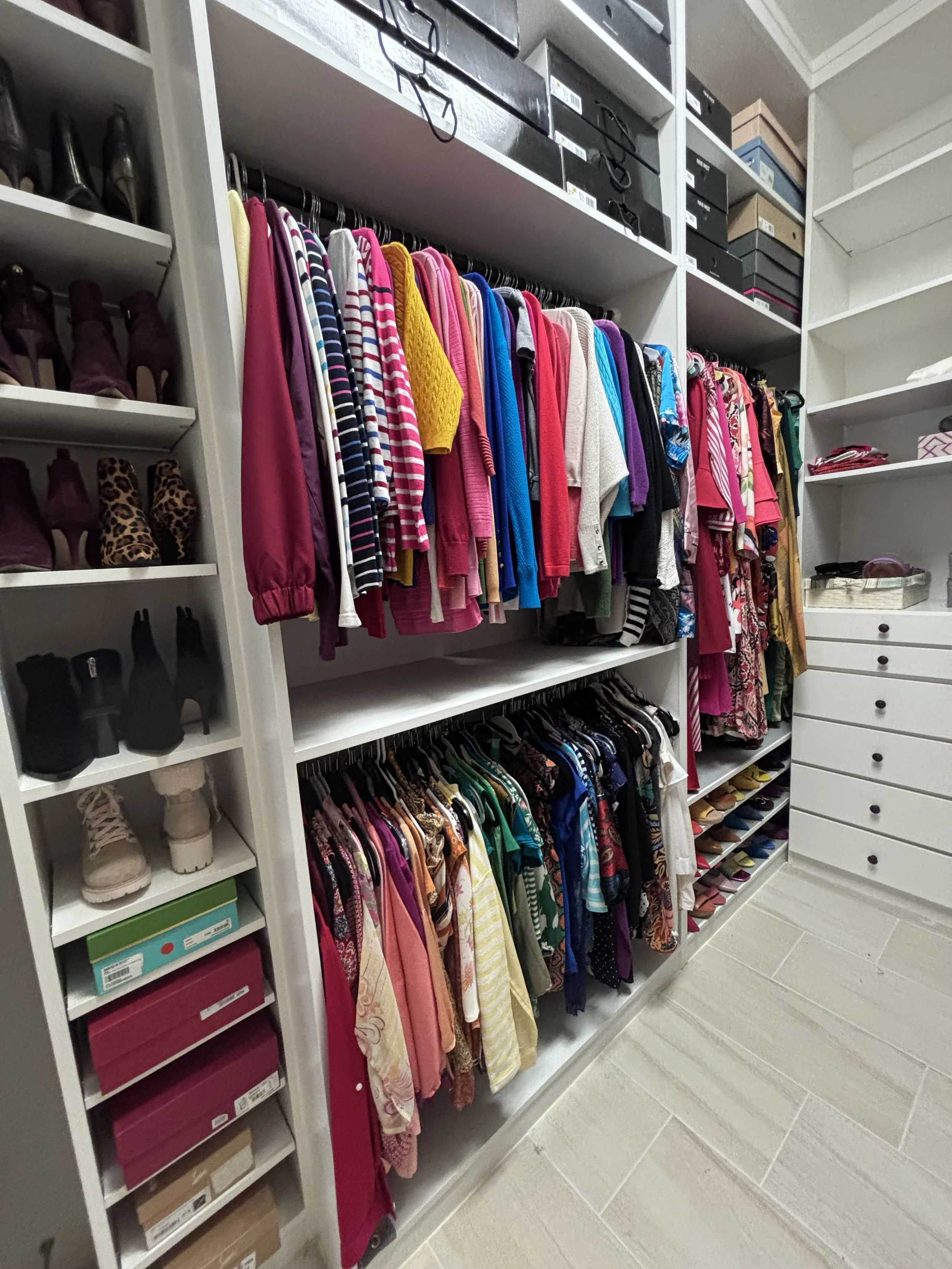 Bedroom closets can really set the tone for your day. Organized closets add time back into your day instead of rummaging for a lost shoe or pants. Organized closets also allow you to wear more of your wardrobe then when clothing is stuffed in a corne