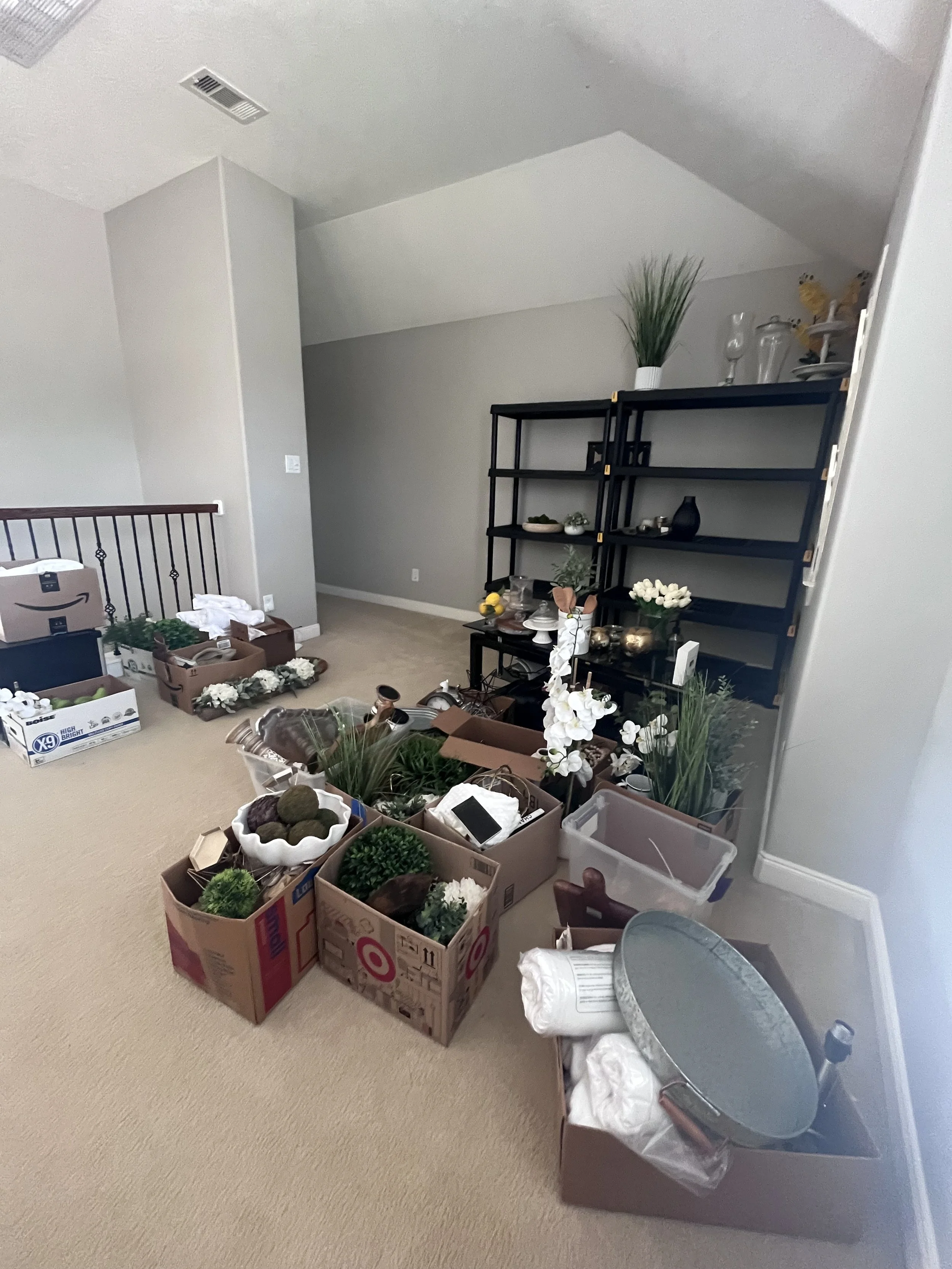 Staging is one of the many hats a Realtor wears during the buying or selling process. Having access to your staging products is essential when you are juggling multiple projects. Create a convenient and functional space for your business needs. 