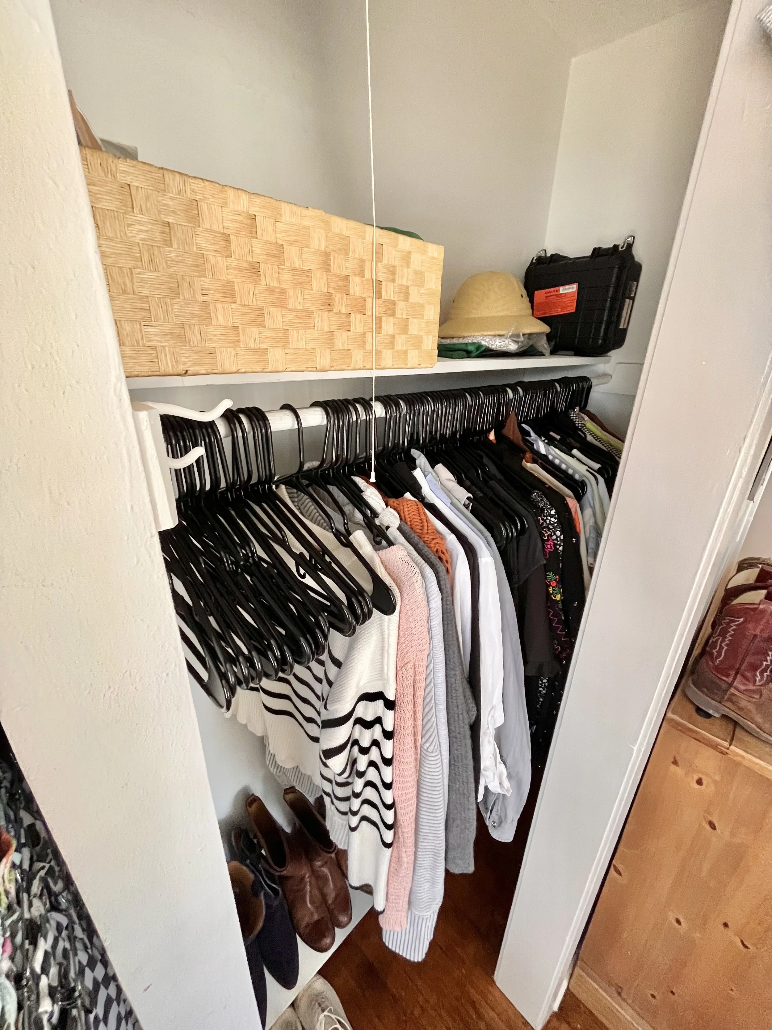 No matter the size of the closet, organizing products can change how a closet functions. Bedroom closets can really set the tone for your day. Organized closets add time back into your day instead of rummaging for a lost shoe or pants. Organized clos