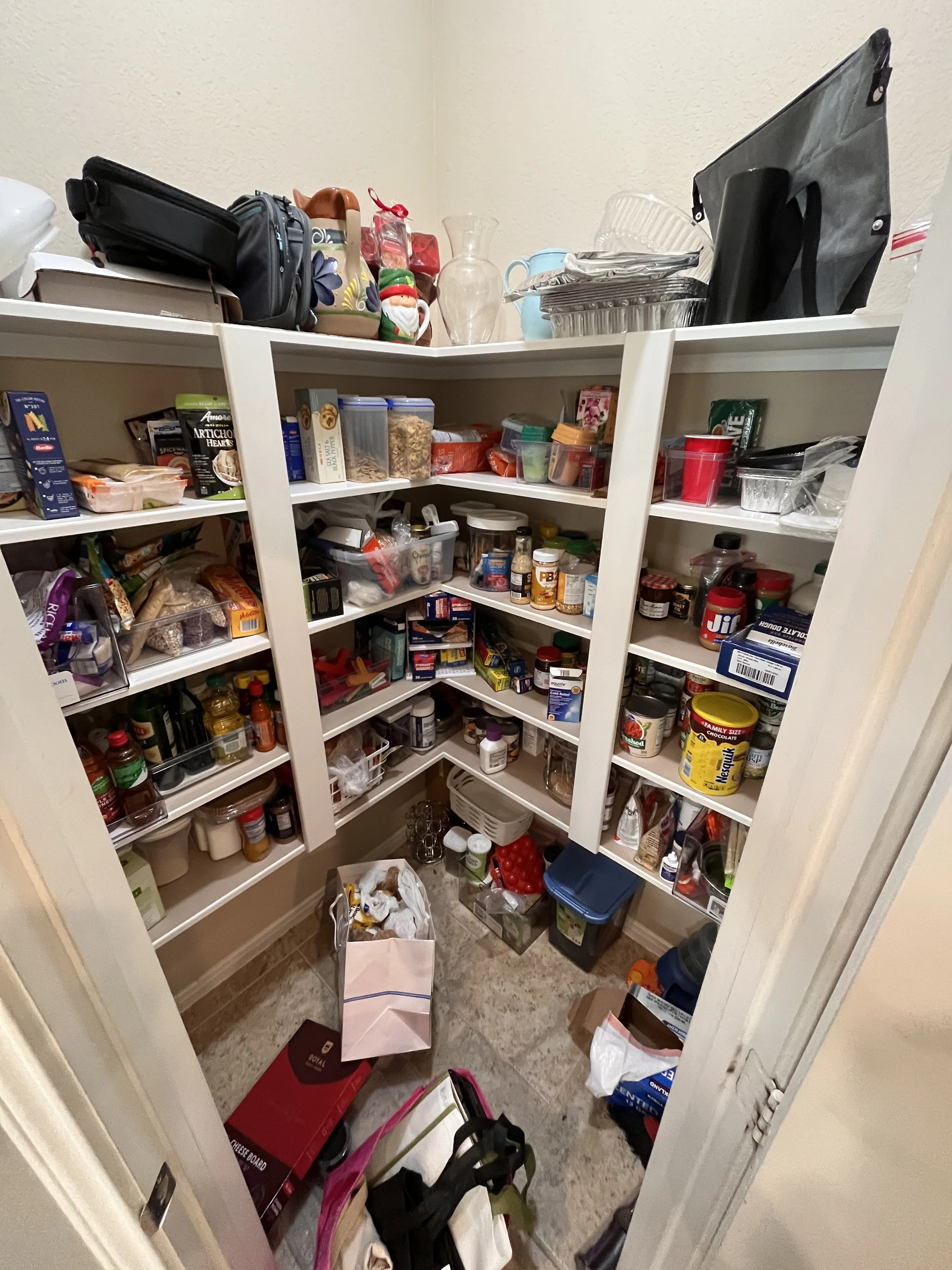 Spring cleaning is a necessity for the pantry to keep things fresh and accessible. An unorganized pantry causes more food waste because you can't see what is available. When cleaning out your pantry check for expired items and food that has gone bad.