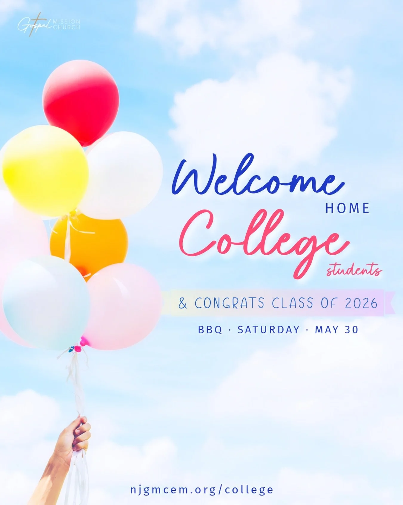 🎓📚🏫⏰🥳🎉🎁🎈📣Calling all college students and graduates!!! Come celebrate together as we kick off summer with a welcome back BBQ and graduation party! Details available on our website! Please RSVP so we know how much food to prepare! Thank you to