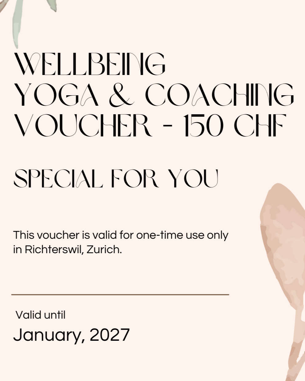 New Year Wellbeing Voucher – Give the Gift of a Fresh Start