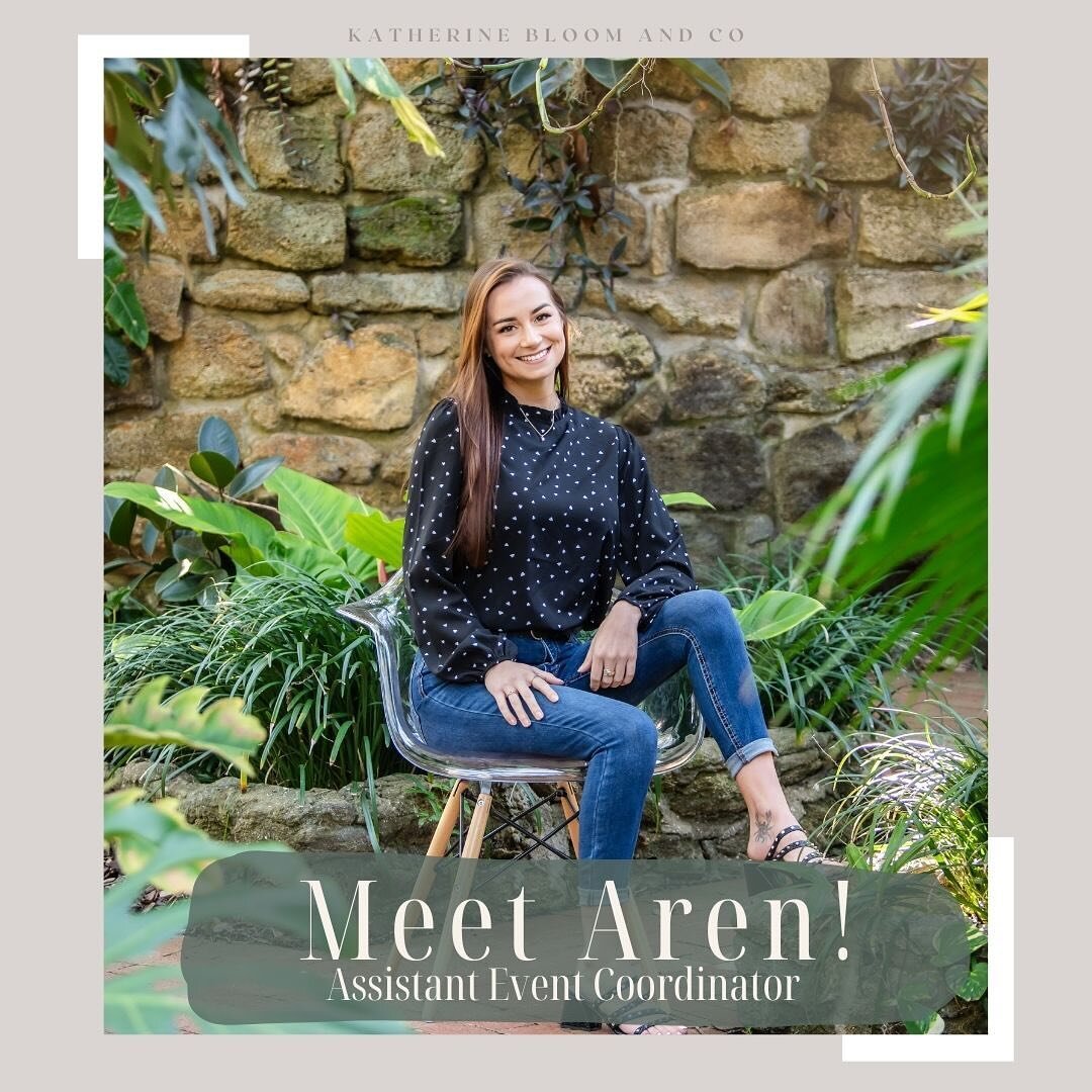 ✨Welcome Aren!  She is our assistant coordinator, well on her way to be a senior coordinator! Aren&rsquo;s job leading up to wedding days is all behind the scenes planning and preparation for a smooth and perfect day! She ensure all details, vendors,
