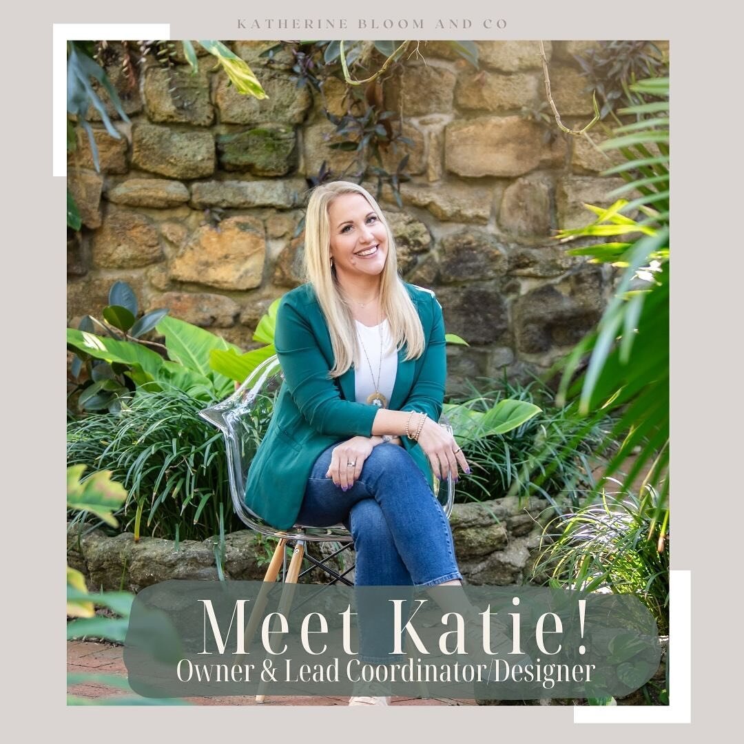 Meet Katie! She is our owner, lead designer and coordinator. Katie is the first person you will meet with at your consultation for booking, and the person that will help you design your wedding day top to bottom through your design meeting. Katie&rsq