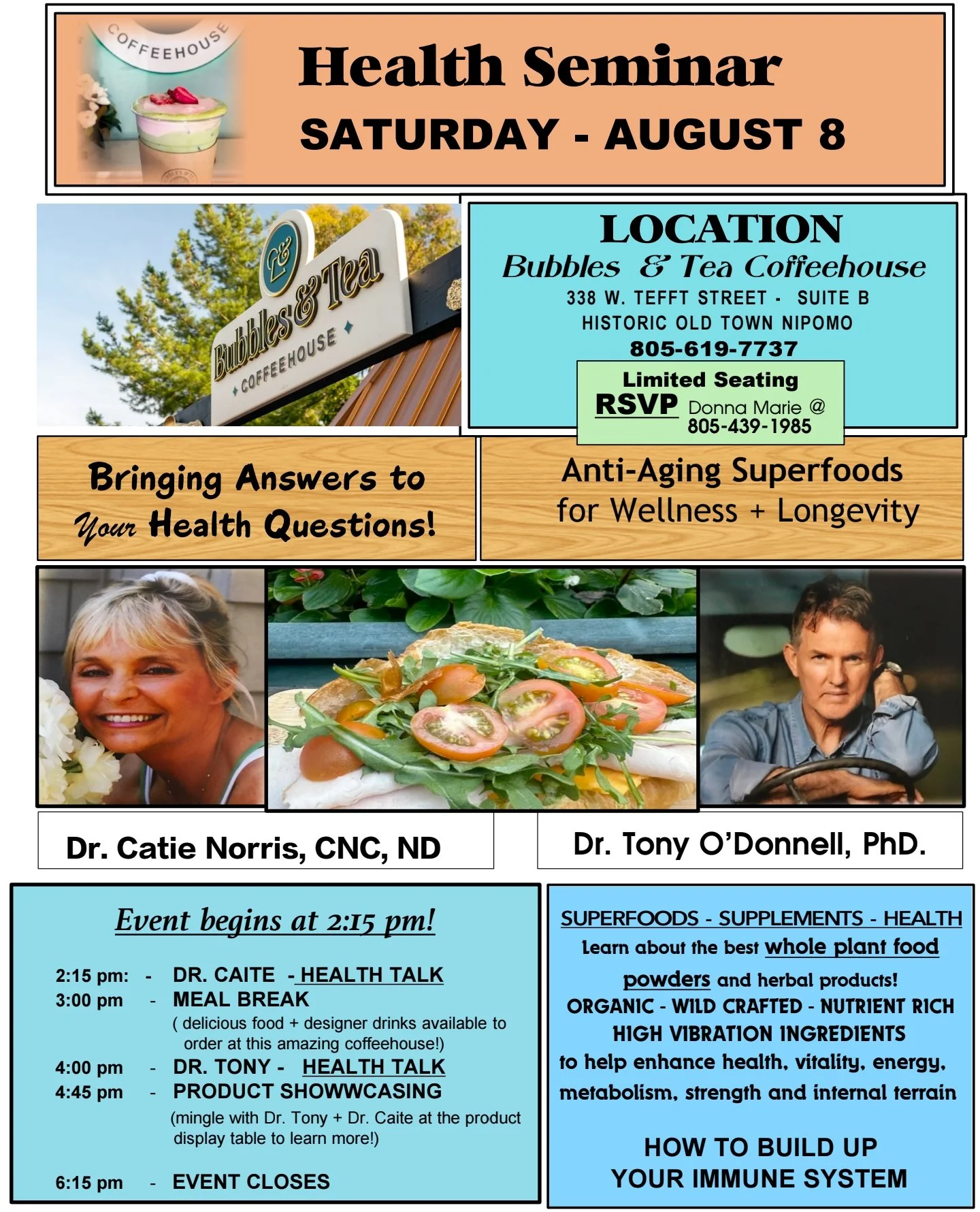 Health Seminar With Dr O’Donnell and Dr Norris