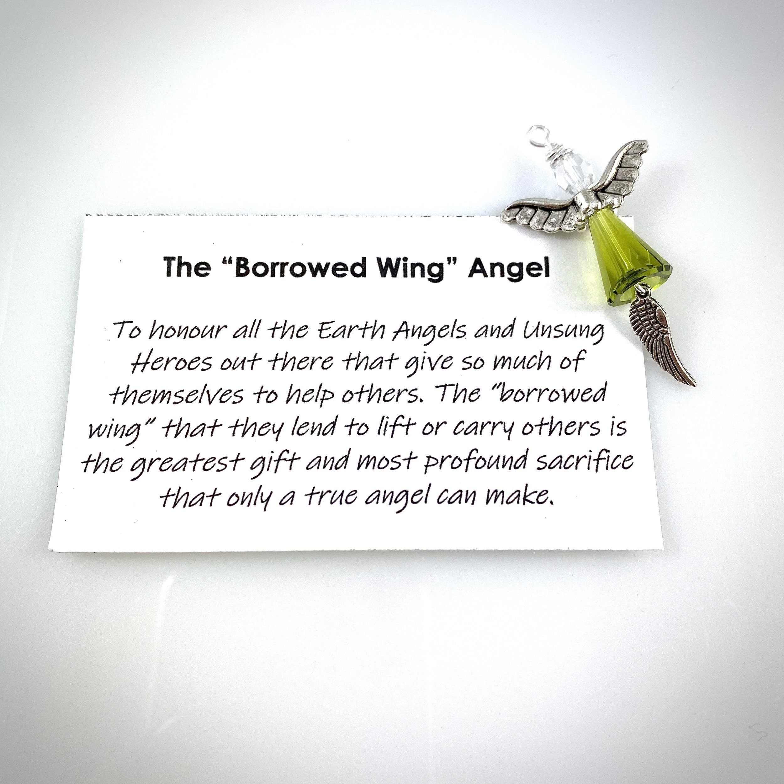"Borrowed Wing" angel campaign - 100 angels gifted to "earth angels" during the pandemic