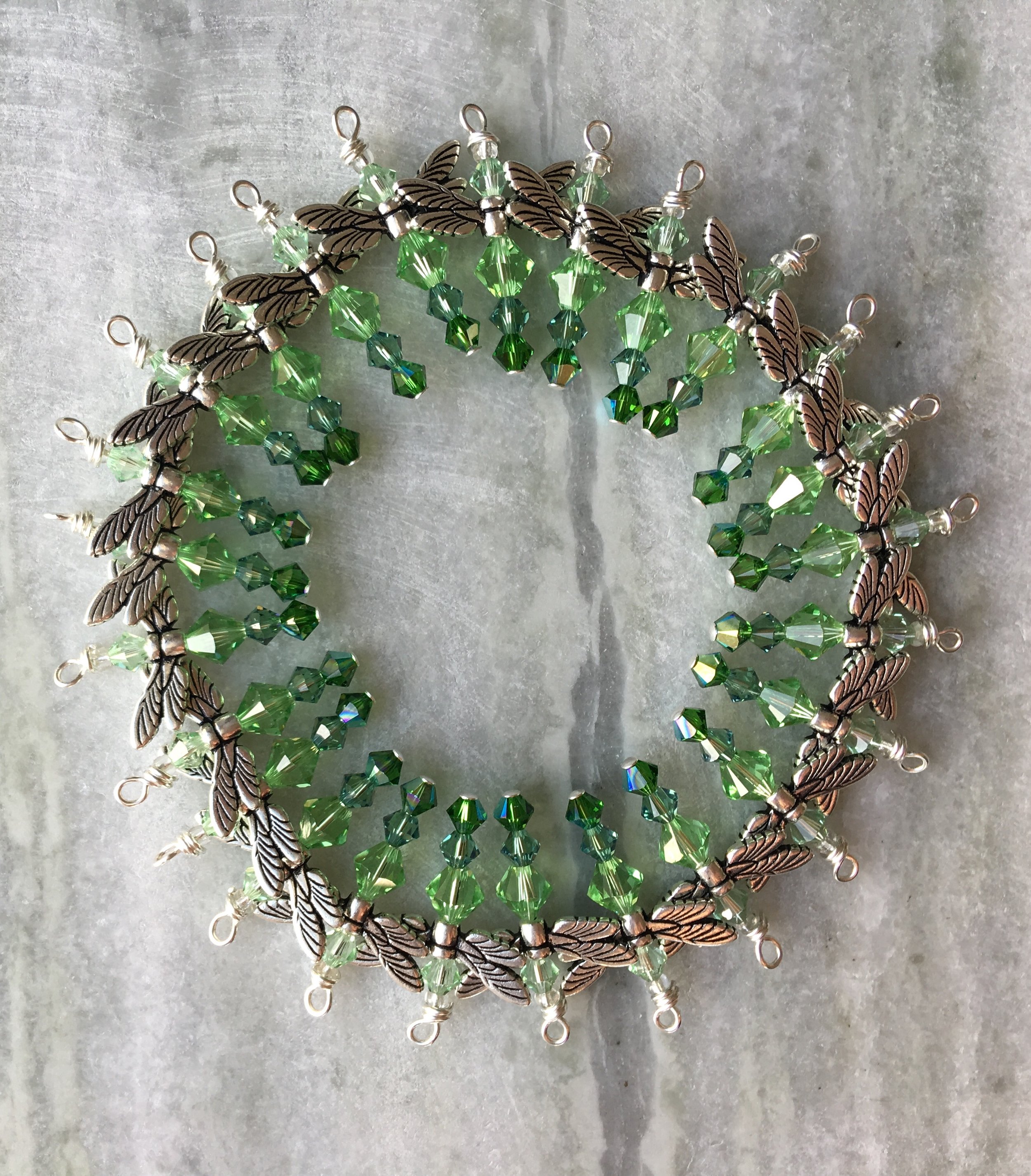 Collection of green Friendship Dragonflies