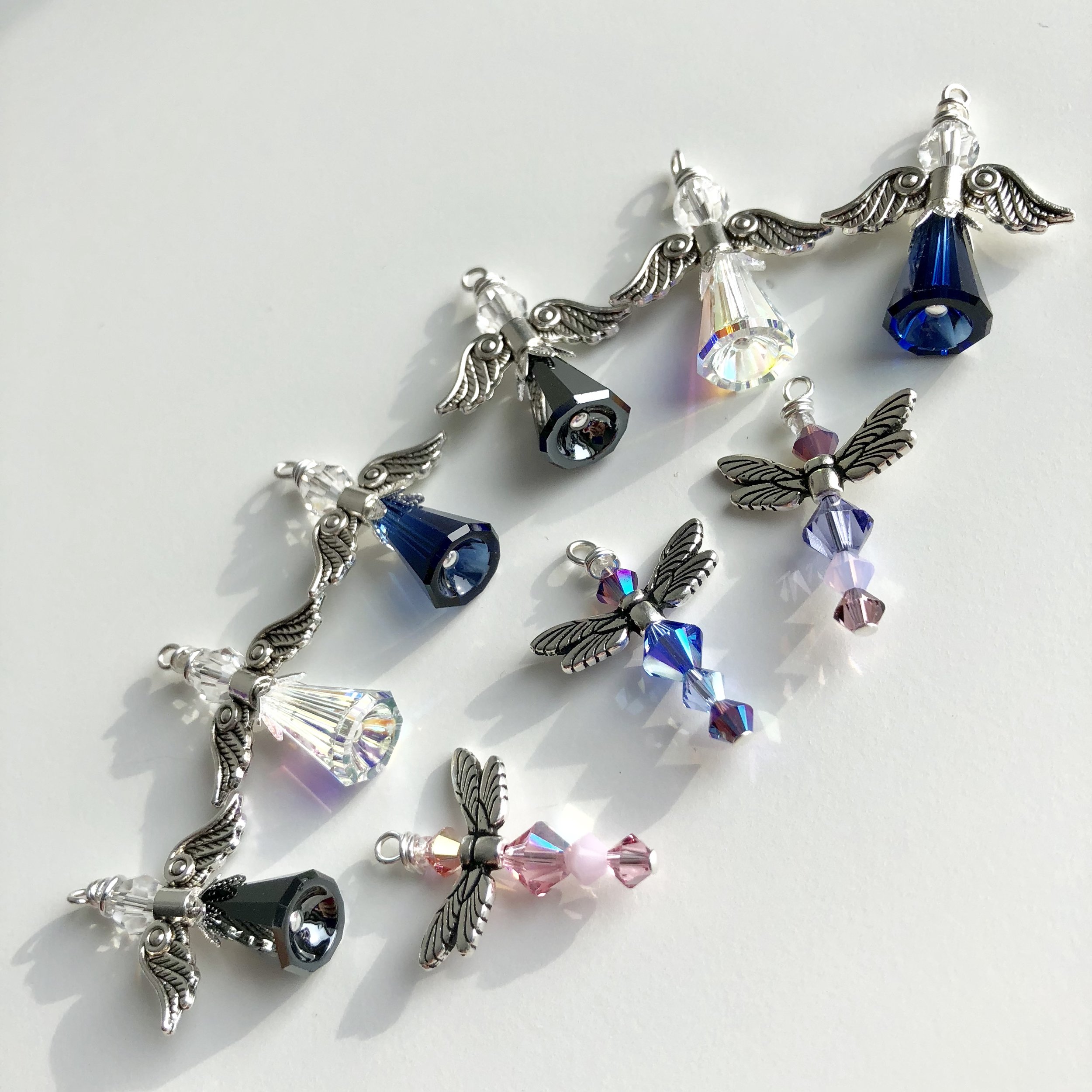 Assorted small angels and Friendship Dragonflies