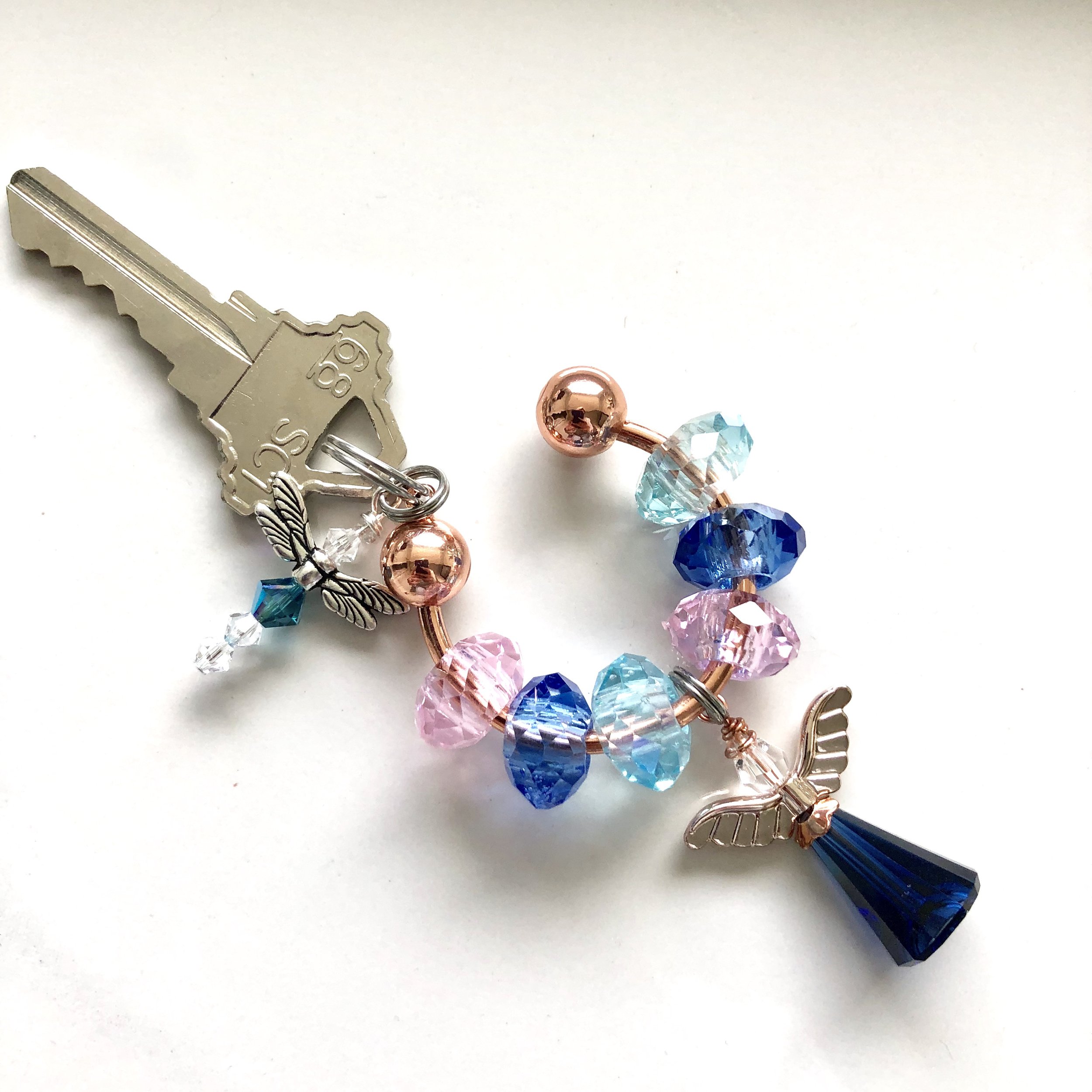 Angel "Love Locked" keychain