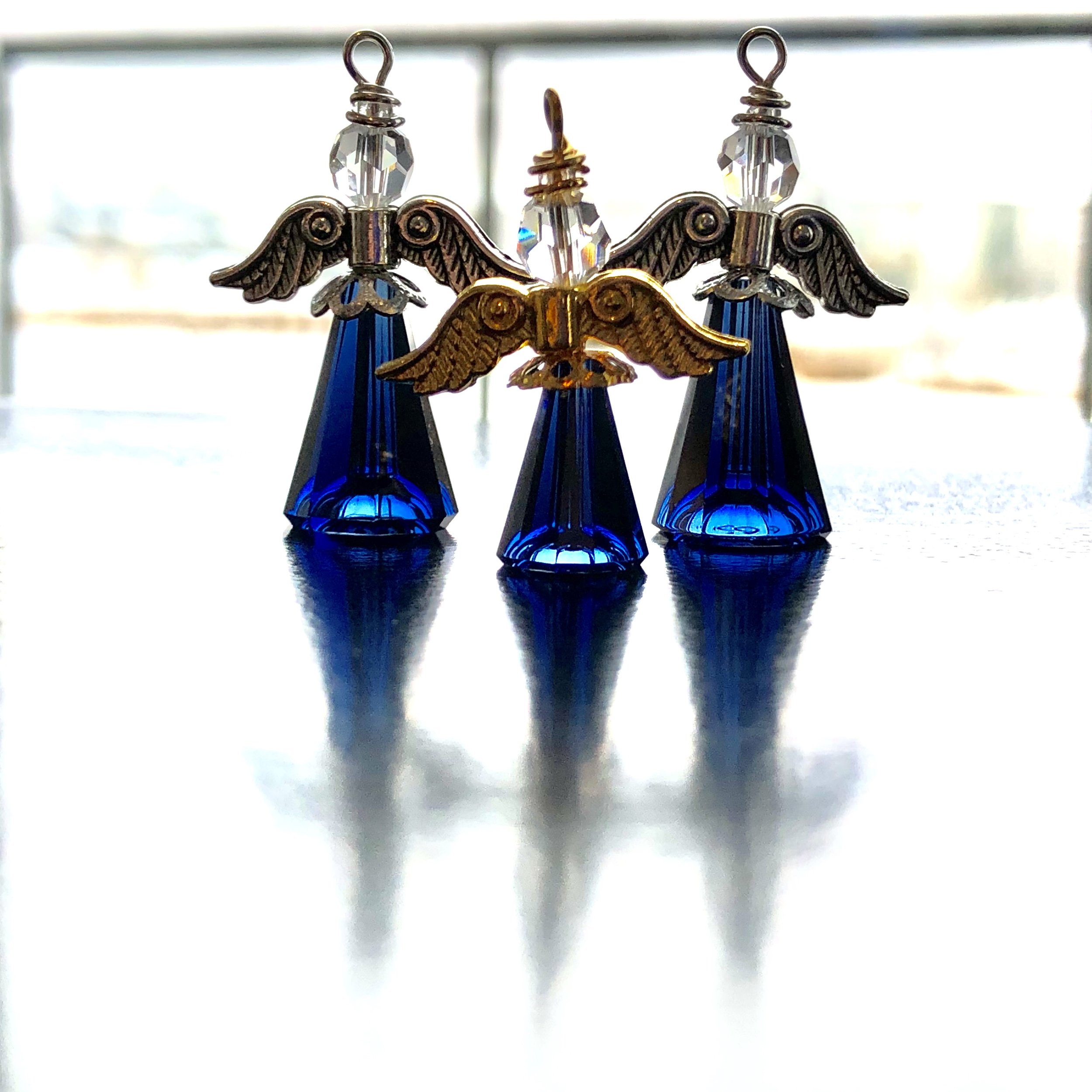 Dark blue angels for the family of a fallen police officer