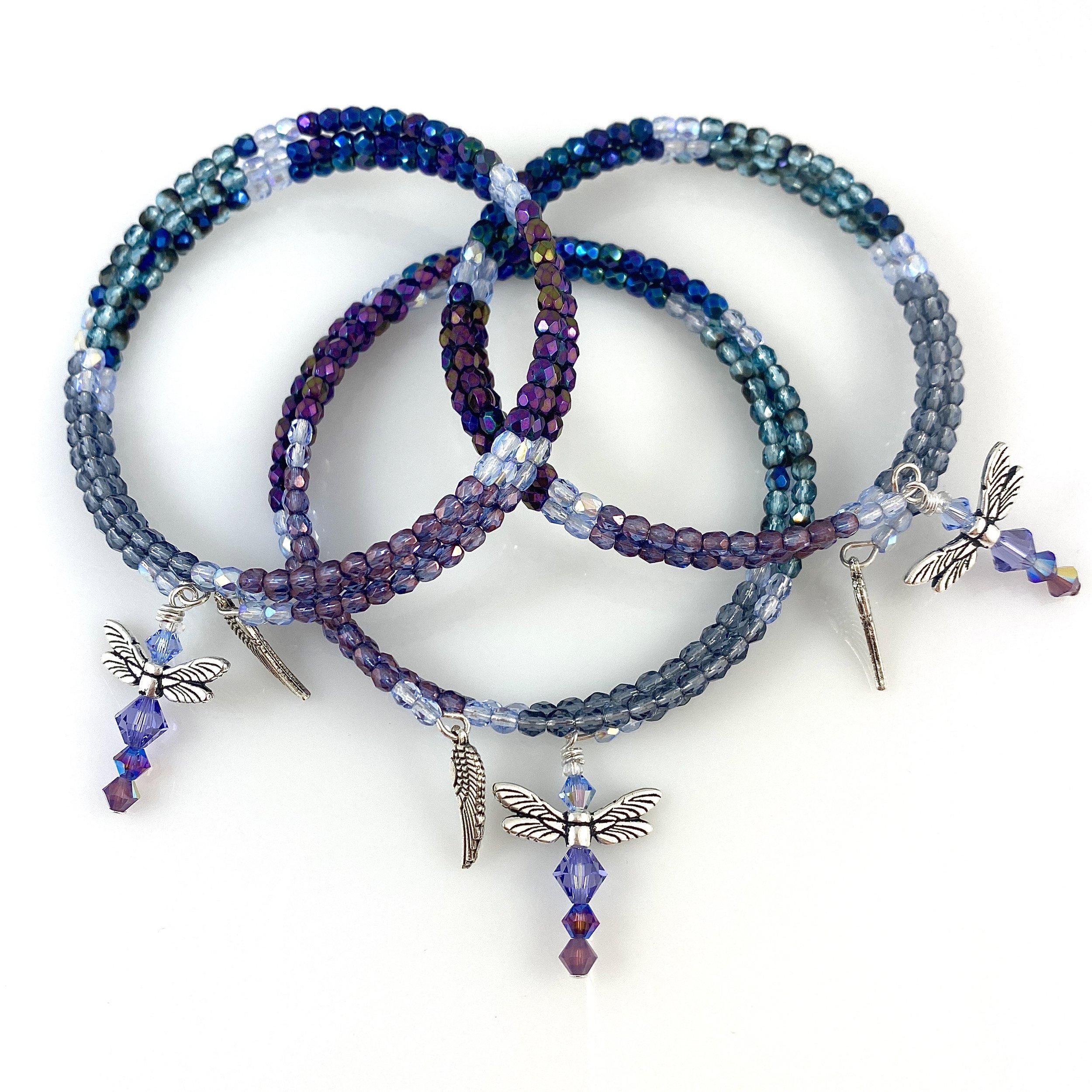 Special request matching bracelets with Friendship Dragonfly charms