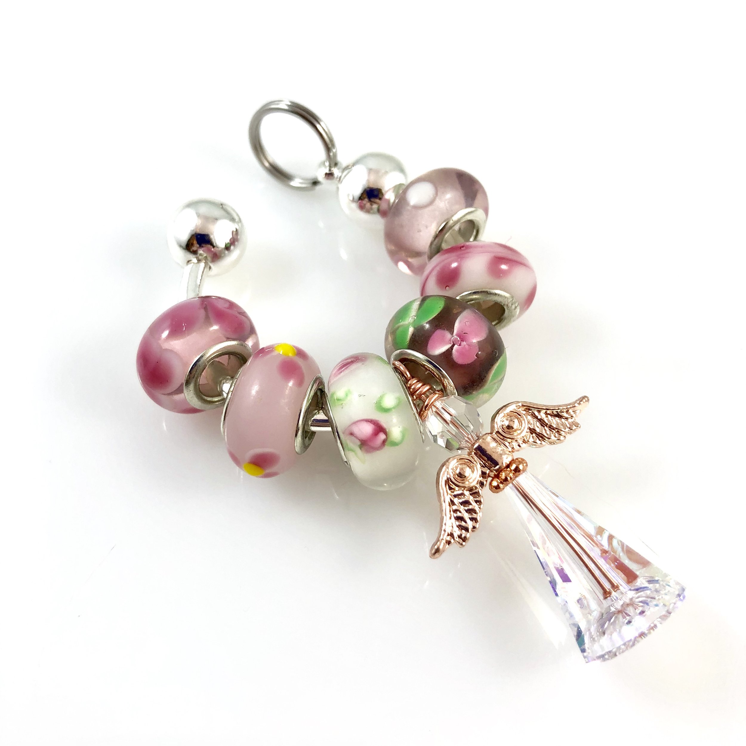 Angel "Love Locked" keychain