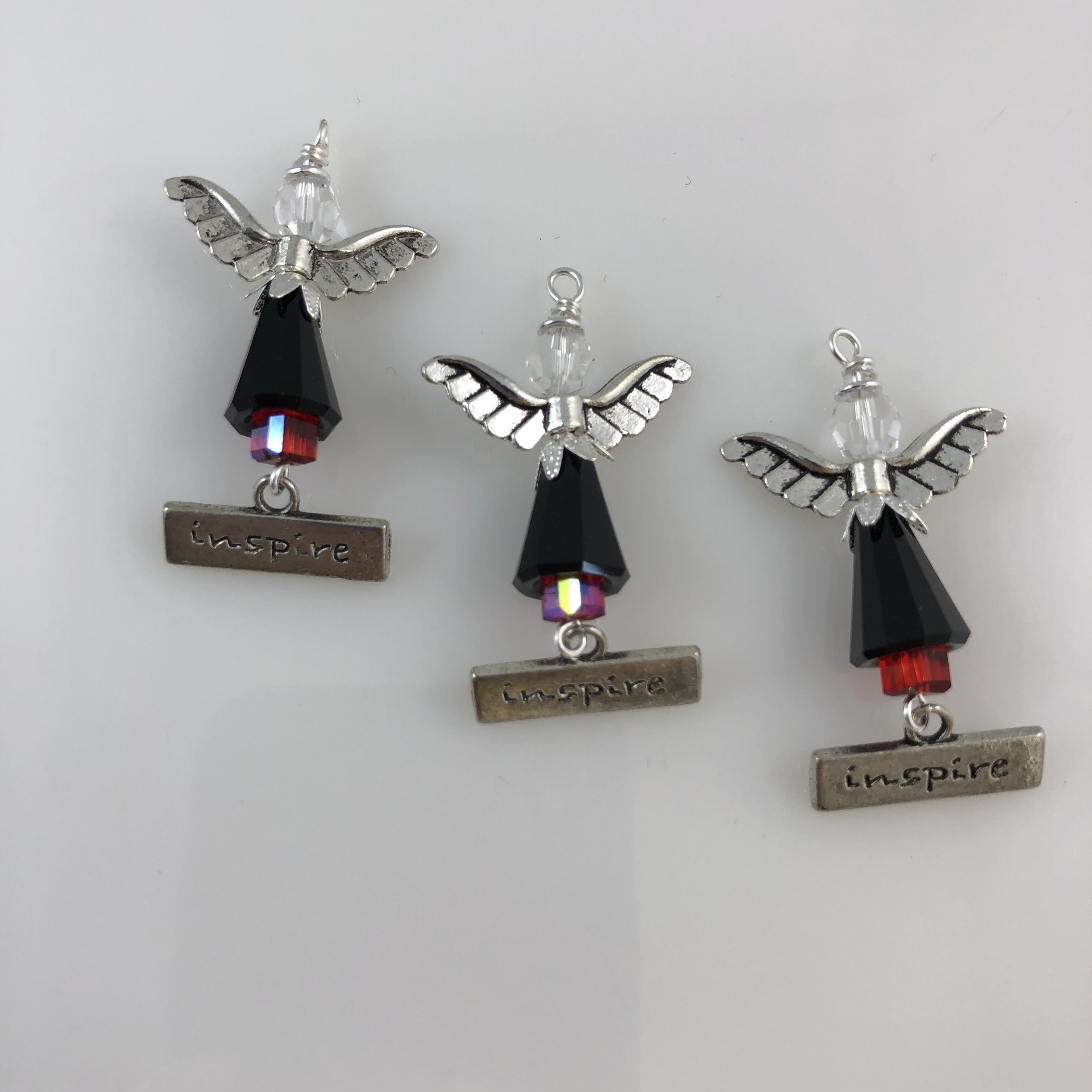 Special request angels with "Inspire" charms
