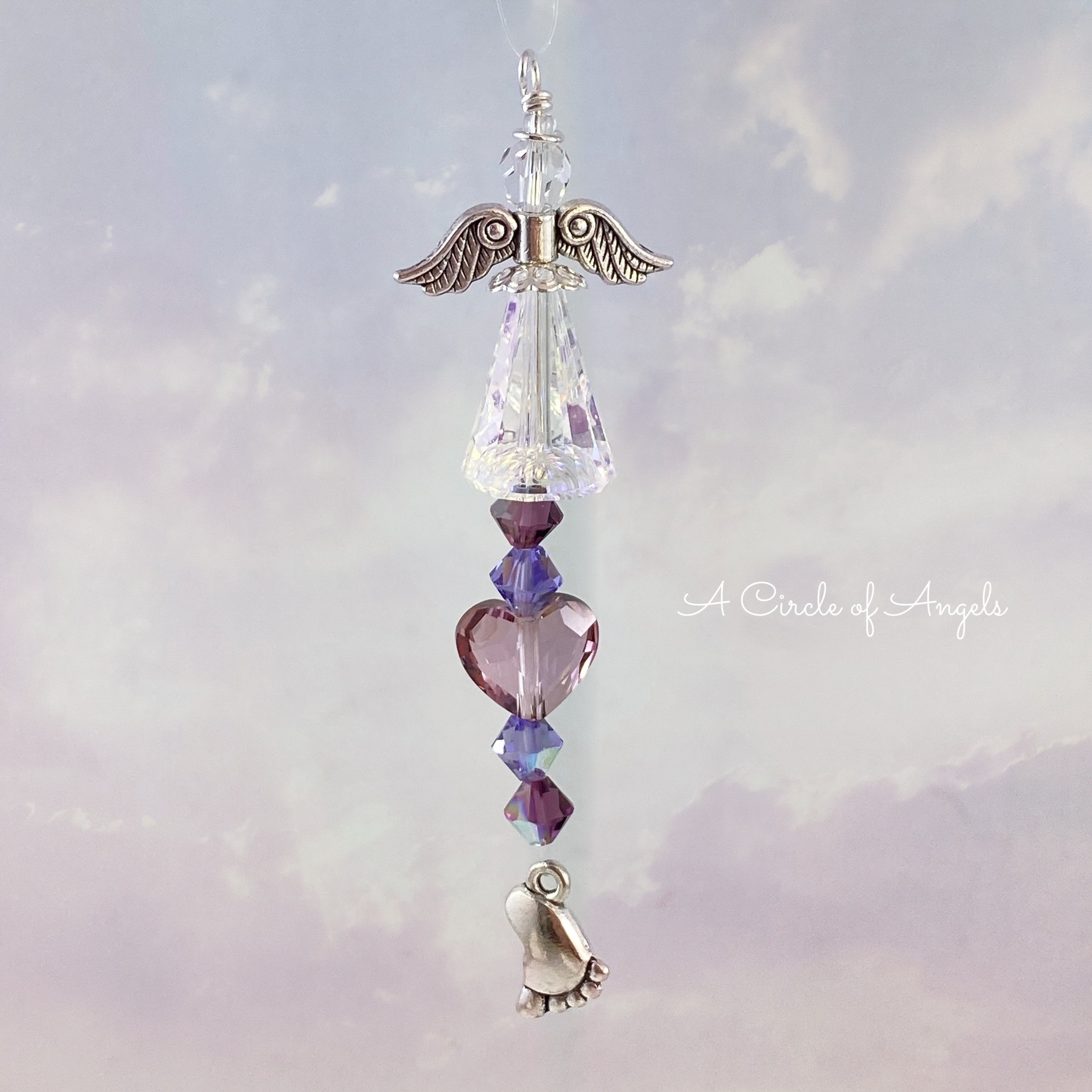 Custom angel ornament order to honour a loss through miscarriage