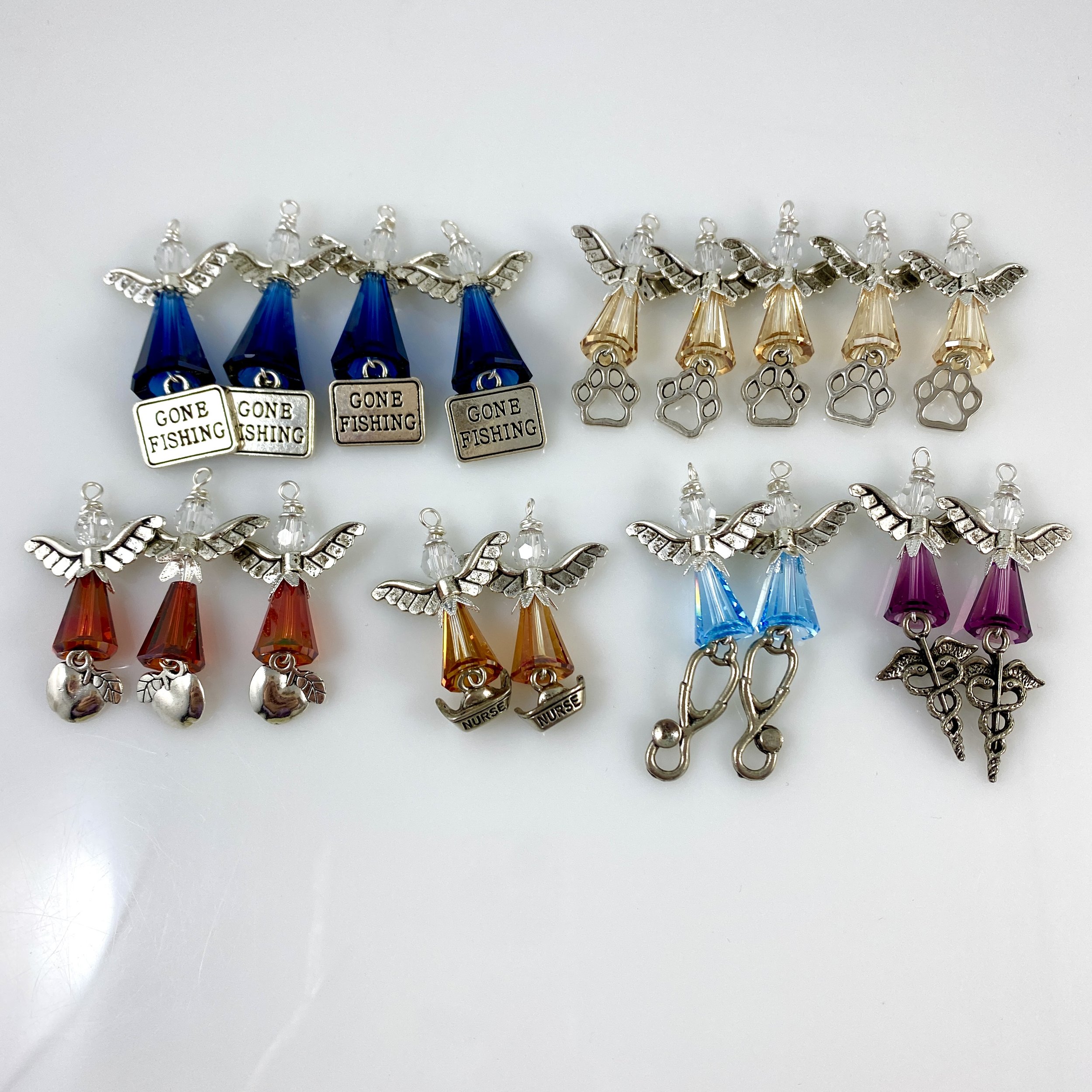 Assorted charmed angels