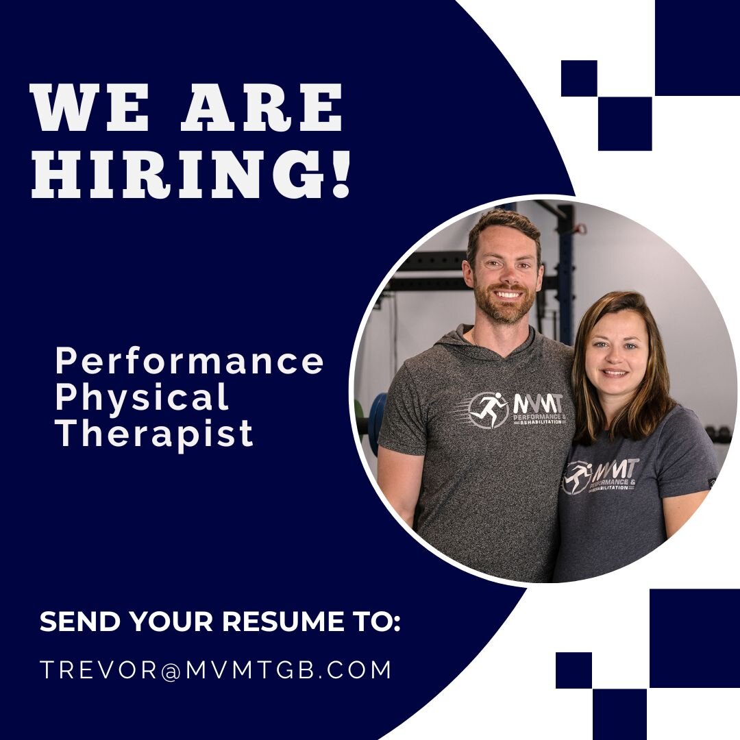 🎉 𝙒𝙀&rsquo;𝙍𝙀 𝙃𝙄𝙍𝙄𝙉𝙂 🎉

We are excited to officially announce that we&rsquo;re looking for another Performance Physical Therapist to add to our team!

Our goal is simple: have a positively profound effect on our patient&rsquo;s lives so t