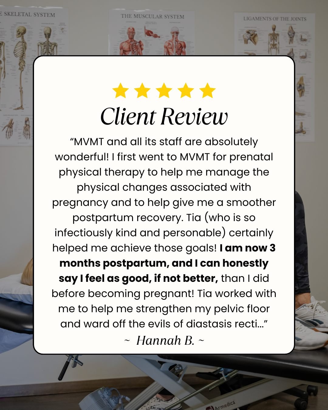 ✨ From Prenatal Prep to Running Recovery! ✨

This amazing mama came to us for prenatal PT with the goal of a smoother postpartum recovery. Not only did she build a strong pelvic floor and fend off diastasis recti like a boss, but now, just 3 months p