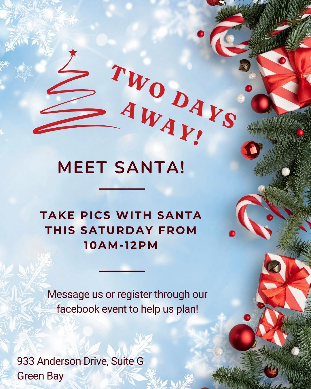 It's happening! Less than 2 days away until Santa makes his stop at MVMT! 🎅🎄 

Drink hot cocoa with us, munch on cookies and take pics with the big guy in red! 

If you&rsquo;re swinging by, let us know through our Facebook event ⛄ ✨ https://www.fa