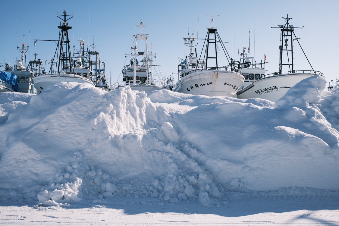 Boats awaiting the spring thaw 2024