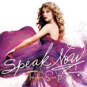 Speak Now Album Cover with Iconic Purple Ballgown