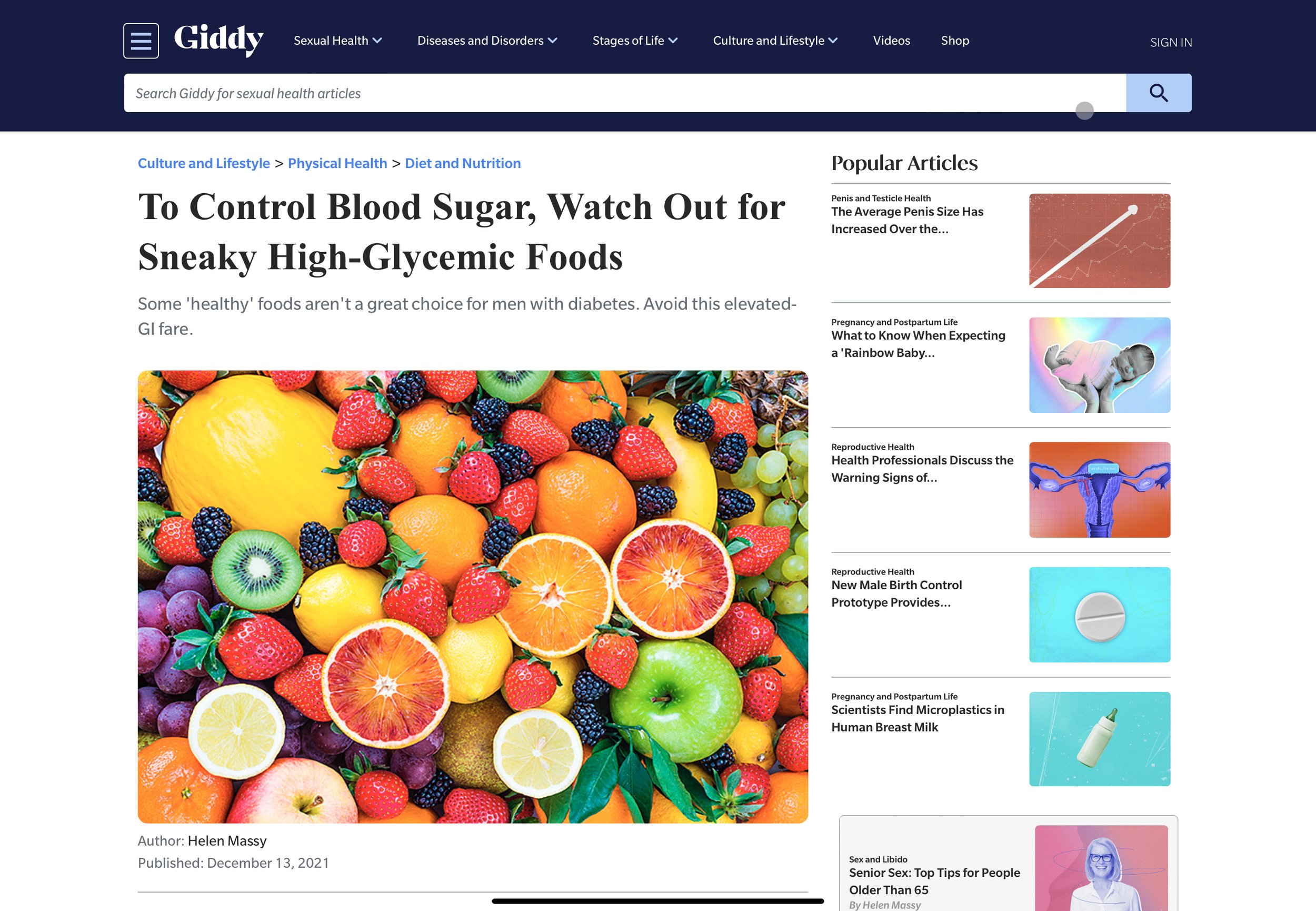 VFit Studio's Lauren Ferrara, RD featured in Giddy about controlling your blood sugar