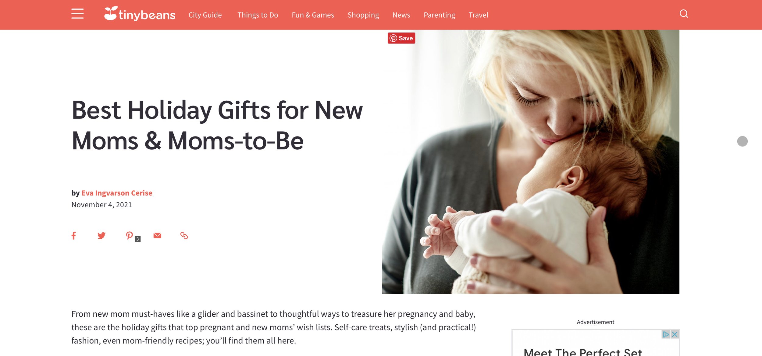Love Talla named among Best Holiday Gifts for New Moms &amp; Moms-to-Be