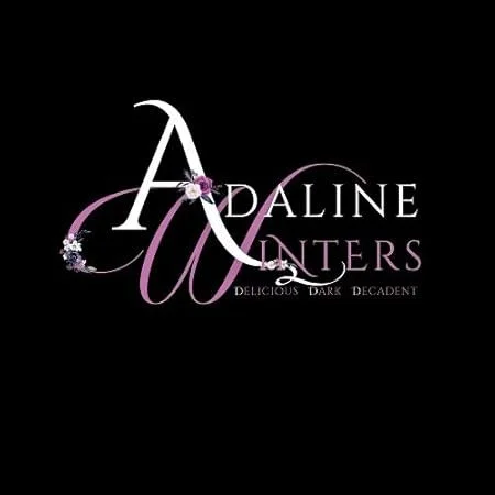 Logo for Adaline Liners with stylized purple and white text and decorative flowers.