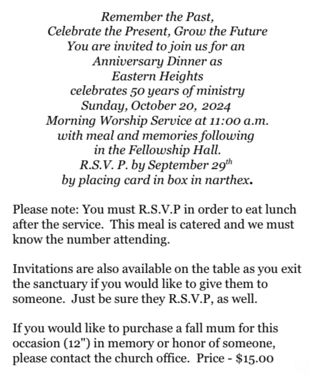 50th Anniversary Celebration
