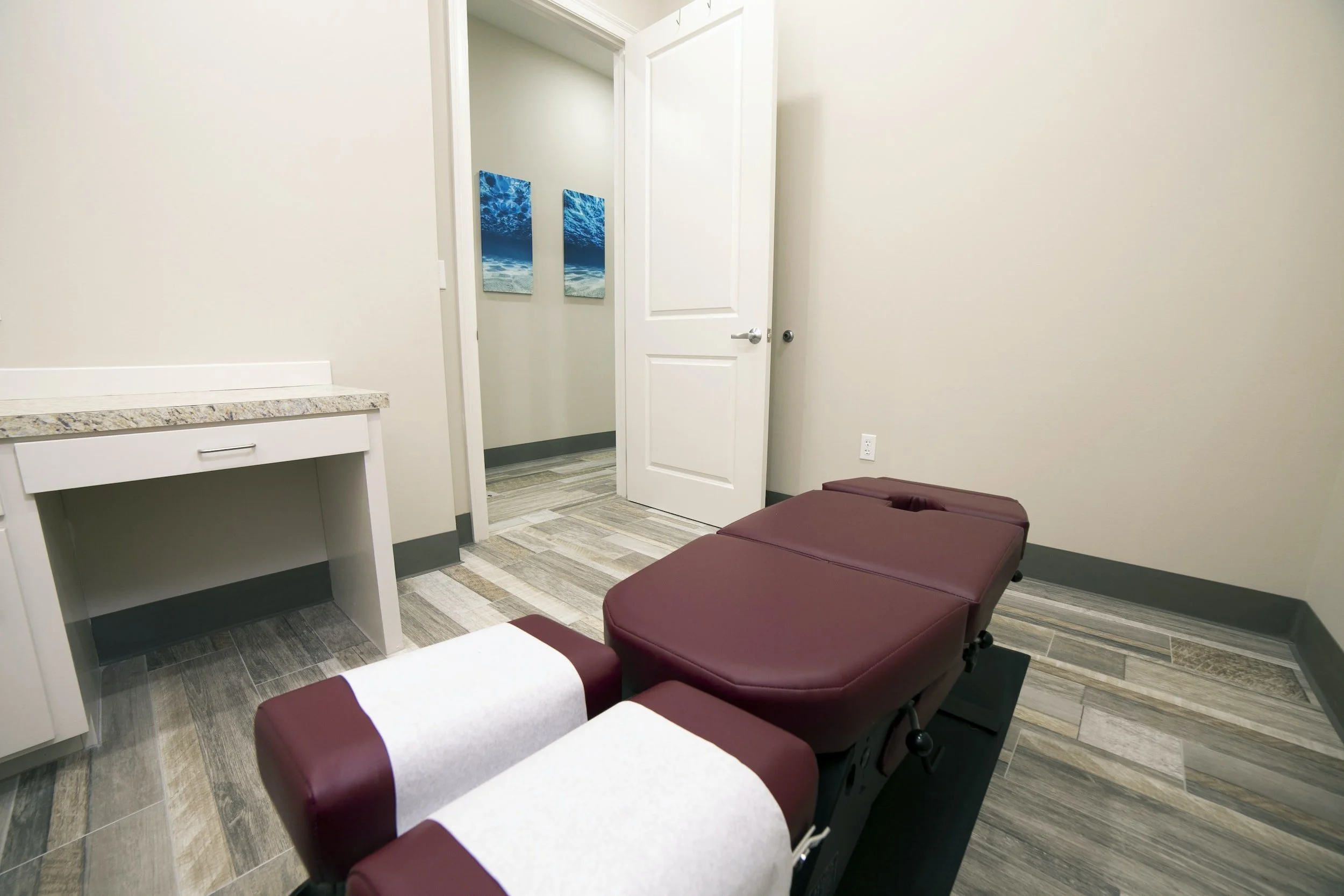 Where healing begins... Our chiropractic treatment room is designed for comfort, precision, and results. From spinal adjustments to injury recovery, every session is tailored to help you move better, feel stronger, and live pain-free.