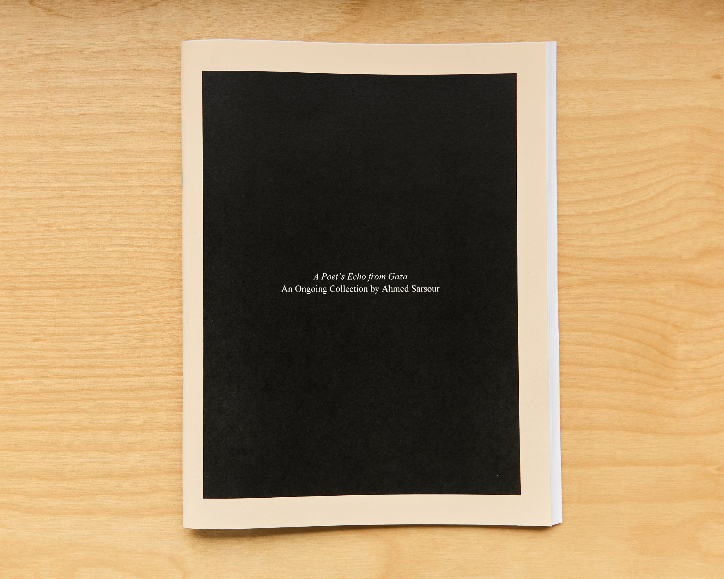 Staple-bound book | 68 pages | Edition of 50