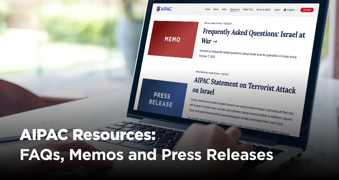 AIPAC Israel At War Resources