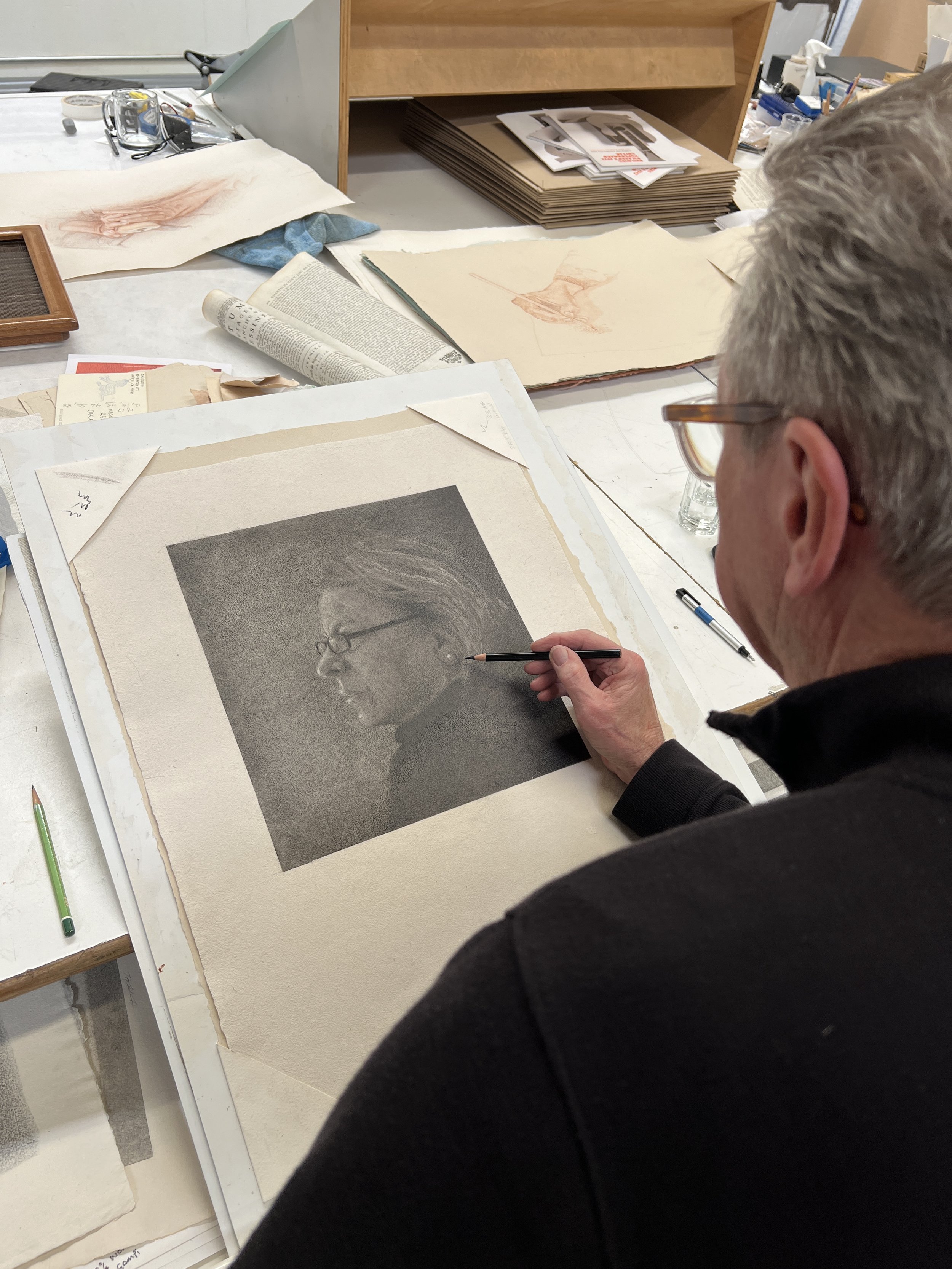  Working drawing, portrait of Kelly