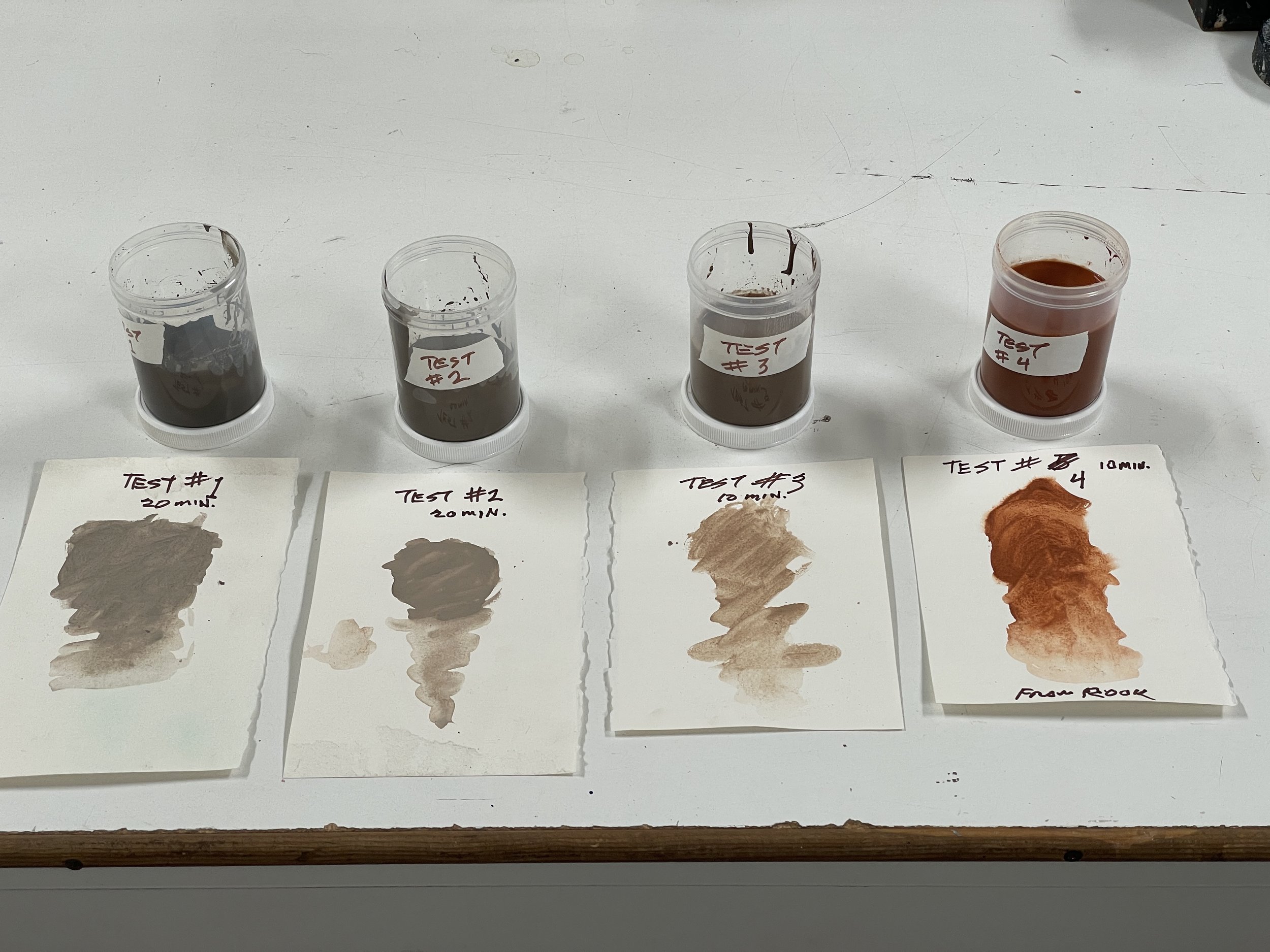  Ground pigment test for watercolor
