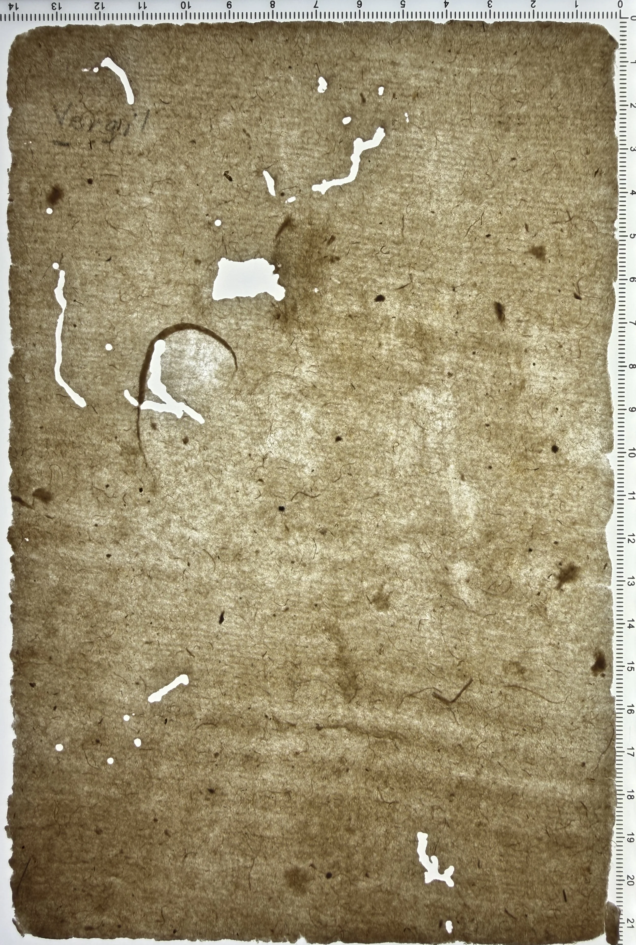 Unknown flaw #5: lighter slanted stripes, along with air bubbles and other wild features