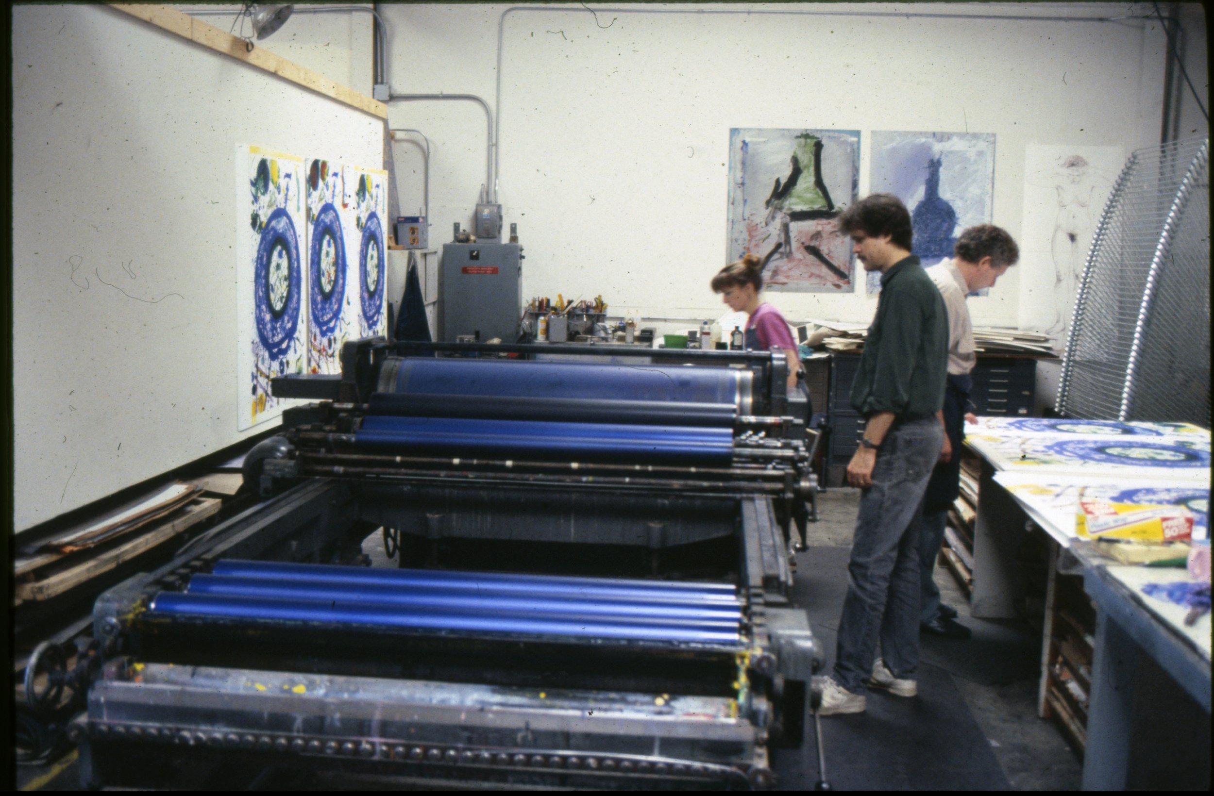 Printing Sam Francis Litho, 1991