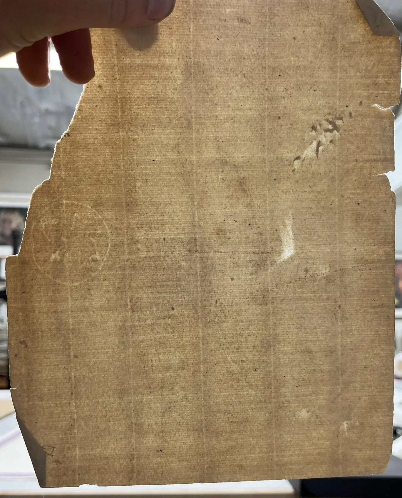 Surface abrasion by coucher?