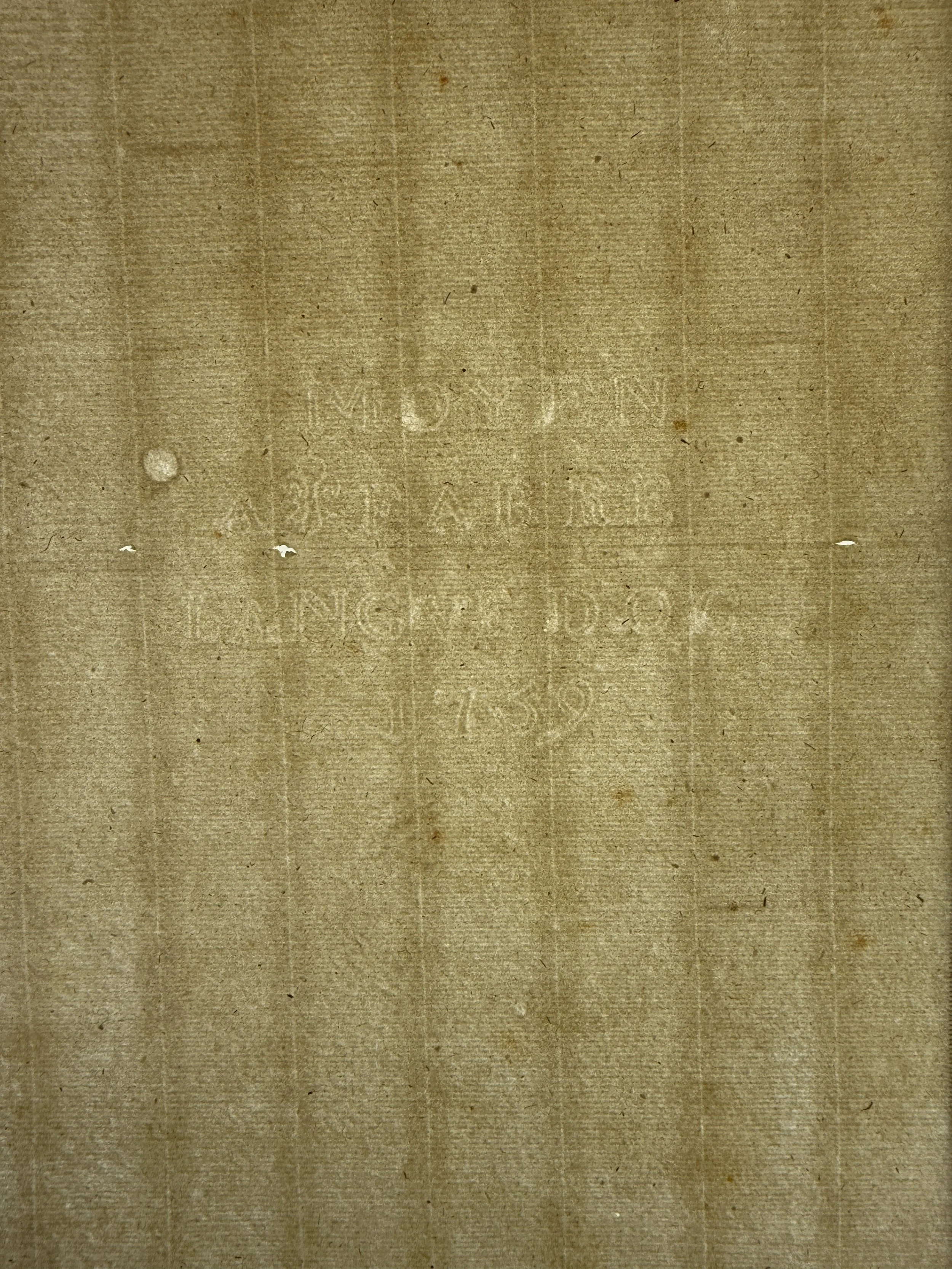 Watermark flaw (with coucher's tear)