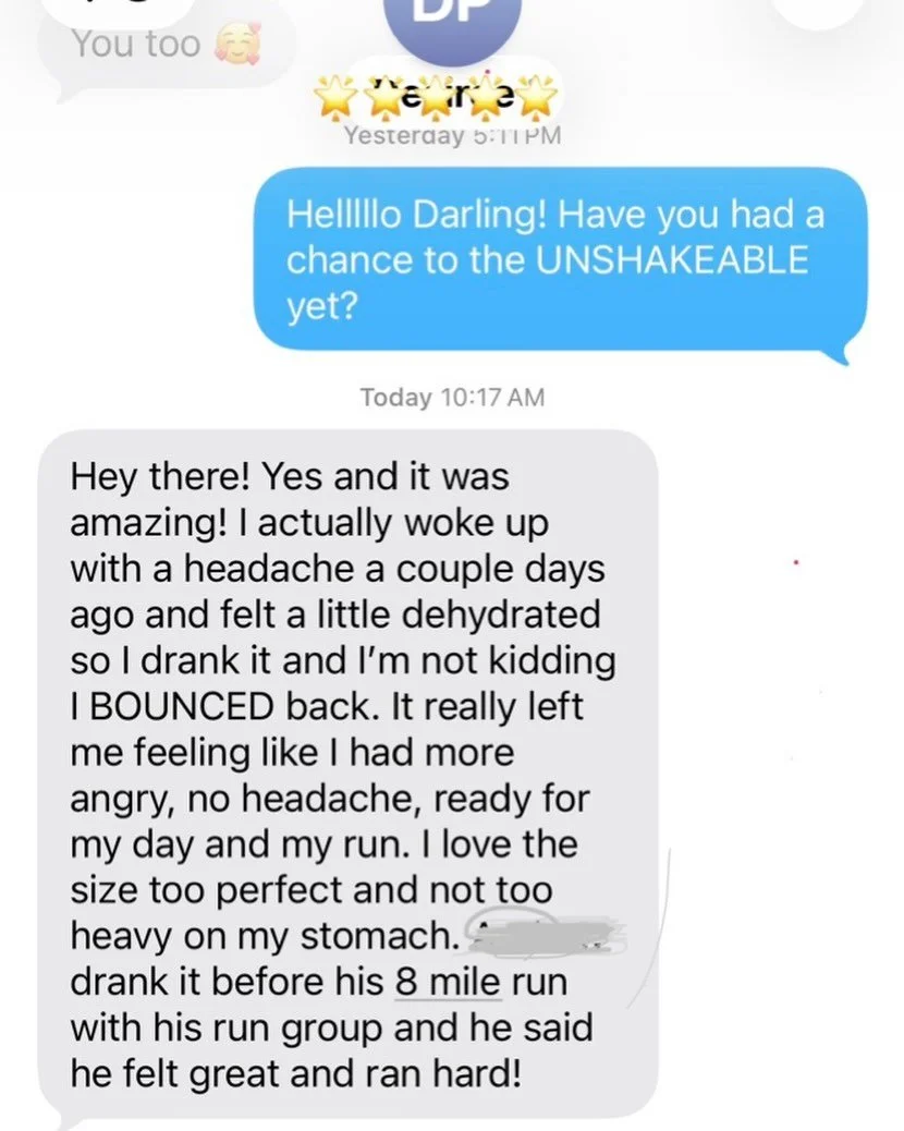 Another AMAZING review!! Wahoo!! We&rsquo;re so grateful to hear that #UNSHAKEABLE is fueling our athletes right!

It&rsquo;s been FORMULATED to do EXACTLY this!! 

Ready to join the UNSHAKEABLE family?! Link in bio to place your order!  We can&rsquo