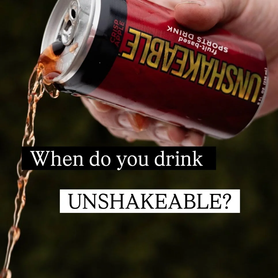 Hey Athletes!  When do you drink your @unshakeable_tpfc Sports Drink?

UNSHAKEABLE is perfect BEFORE, DURING or AFTER your training session!

BEFORE or DURING - this mighty powerhouse provides fuel from carbs (with no sugar added) that is easily abso