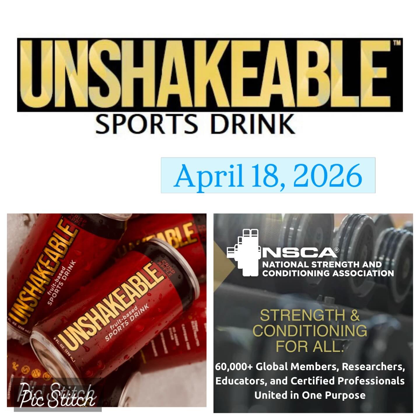 @unshakeable_tpfc has a GOOD FEELING about this upcoming event @thechasefieldhouse with @titussportsde coordinated by _jordandownes on April 18th 2026 !! 

UNSHAKEABLE will be a vendor at this top notch event for strength and conditioning coaches thr