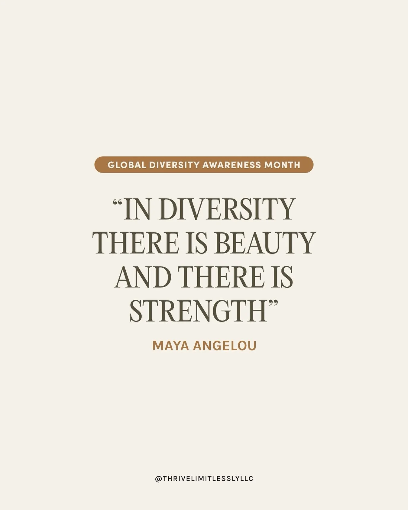 Diversity isn&rsquo;t about optics&mdash;it&rsquo;s about outcomes. Global Diversity Awareness Month is a reminder that representation alone isn&rsquo;t enough. We have to ask: are diverse voices being valued, centered, and amplified in the spaces we