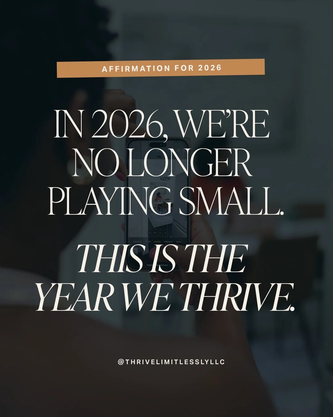 ✨ 2026 is the year to thrive. ✨

This is the year we stop playing small.
The year we choose growth, clarity, and alignment. 
The year we show up as leaders &mdash; not just at work, but in our own lives. ✨

As your Thrive Partner, I&rsquo;m here to s