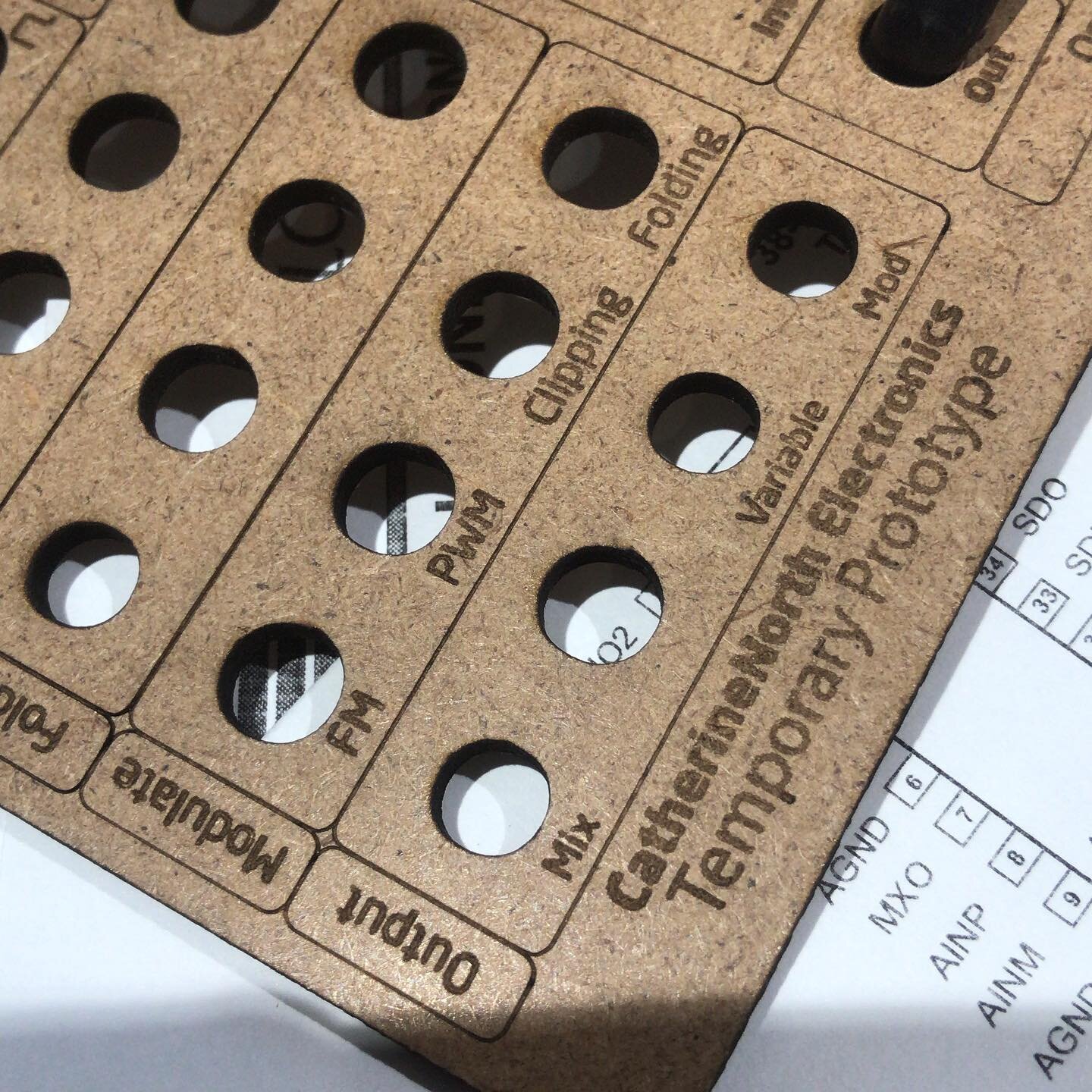 Such a time saver, when working out layouts and building functional prototypes&hellip; SPI is fun too. 🤓🤓
#EuroRack #ModularSynth #LaserCutPanels #synths #customElectronics