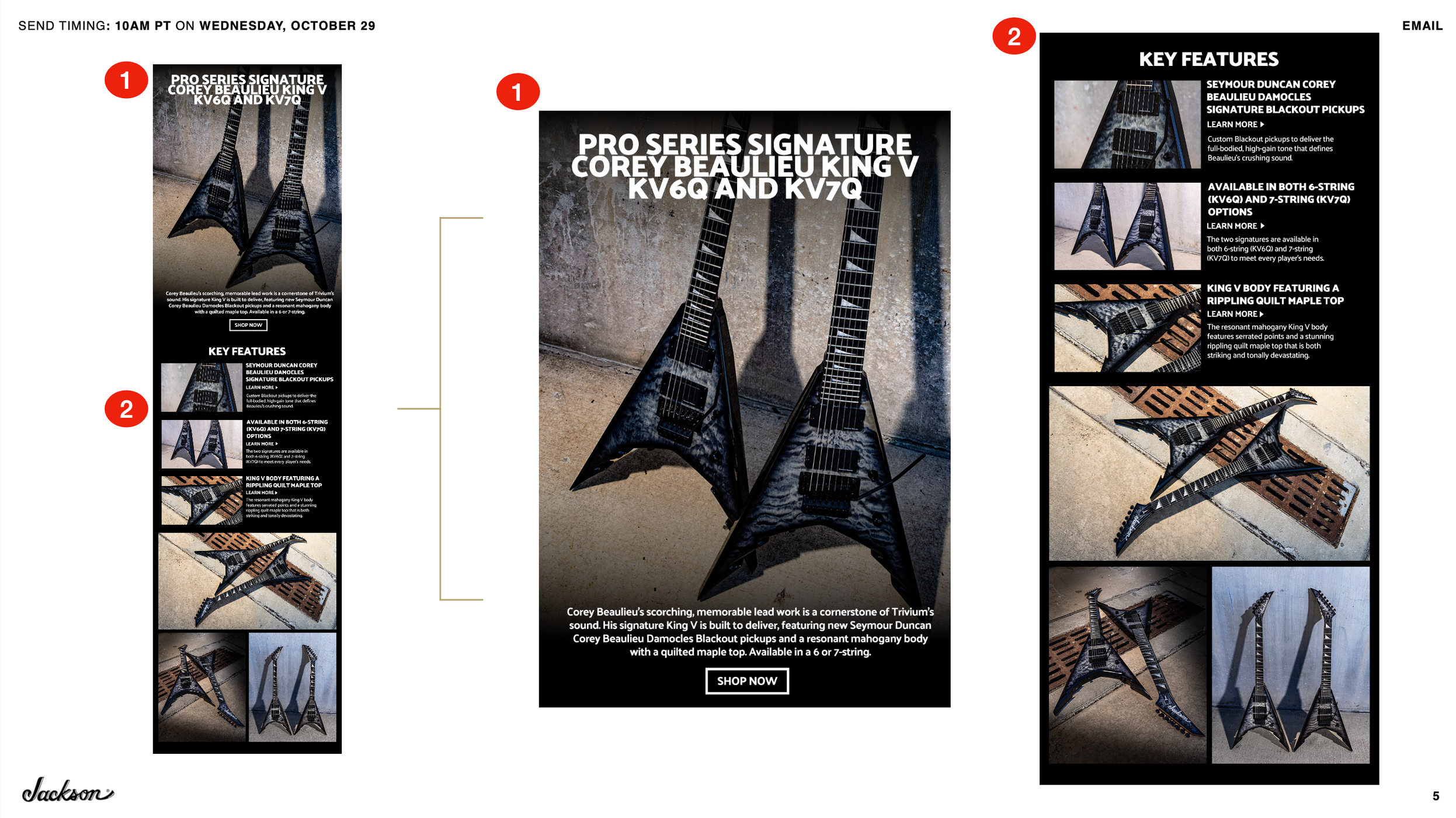 Jackson Pro Series Signature Corey Beaulieu King V™ KV6Q & KV7Q