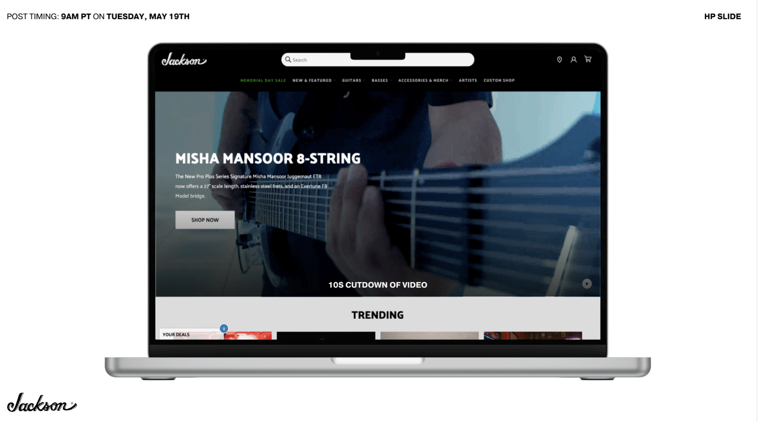 JacksonGuitars.Com Homepage
