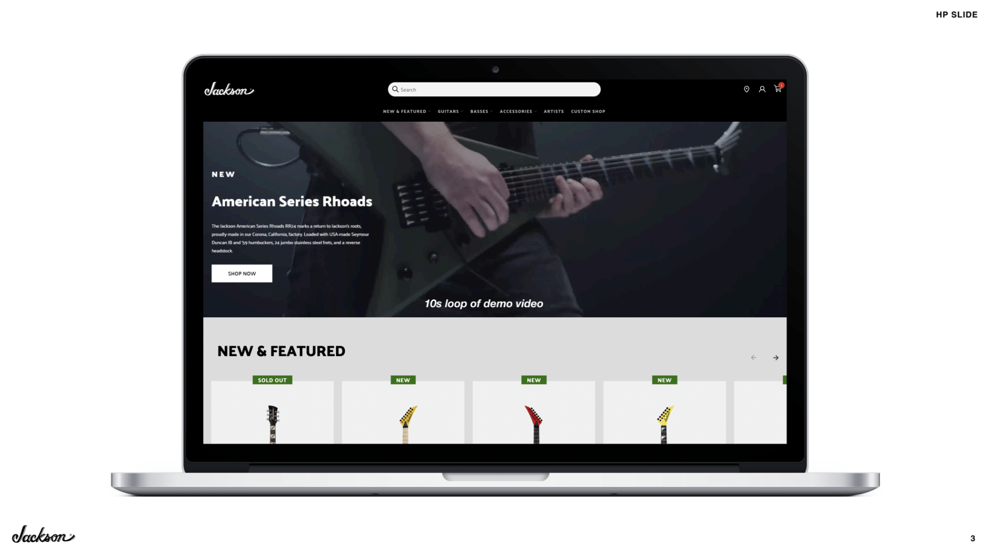JacksonGuitars.Com Homepage