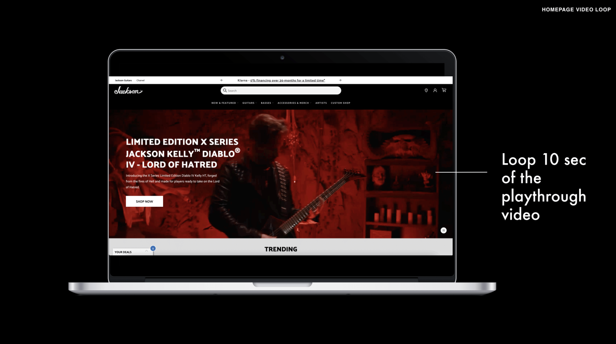 JacksonGuitars.com Homepage