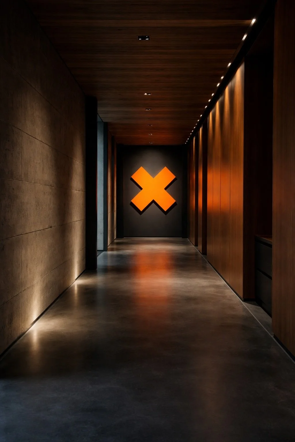 Orange X in Olson Kundig Hallway.jpg